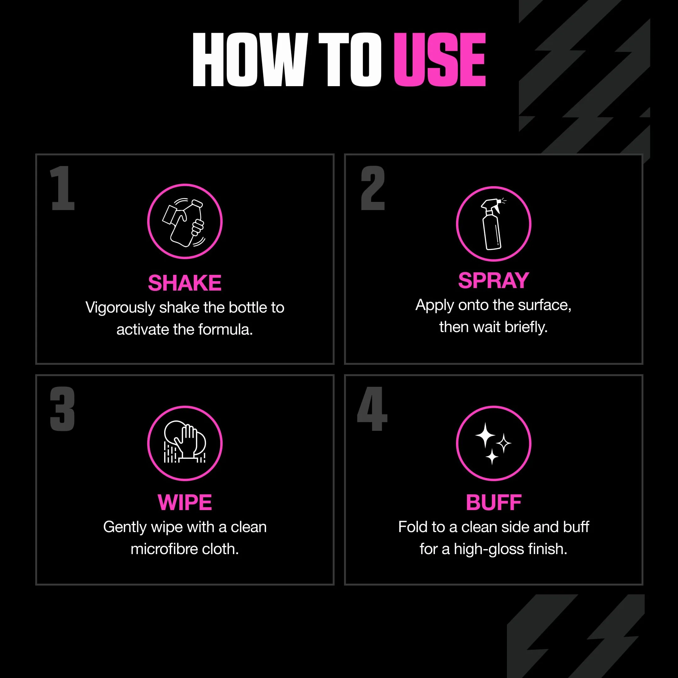 Muc-Off Waterless Wash 750 ml Detergente Bici Senza Risciacquo Spray a Secco Alte Prestazioni