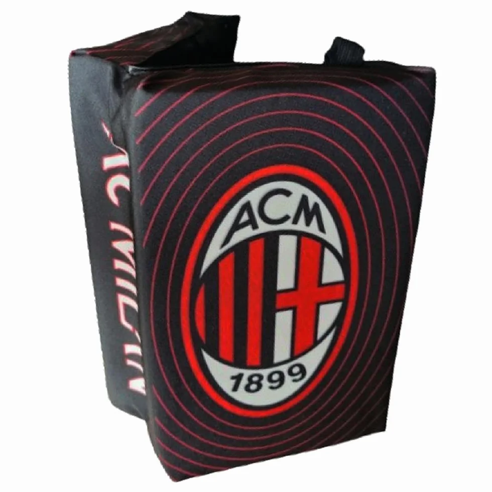 Cuscino Da Stadio AC Milan Gadget Tifosi Rossoneri 25x16x8 Cm