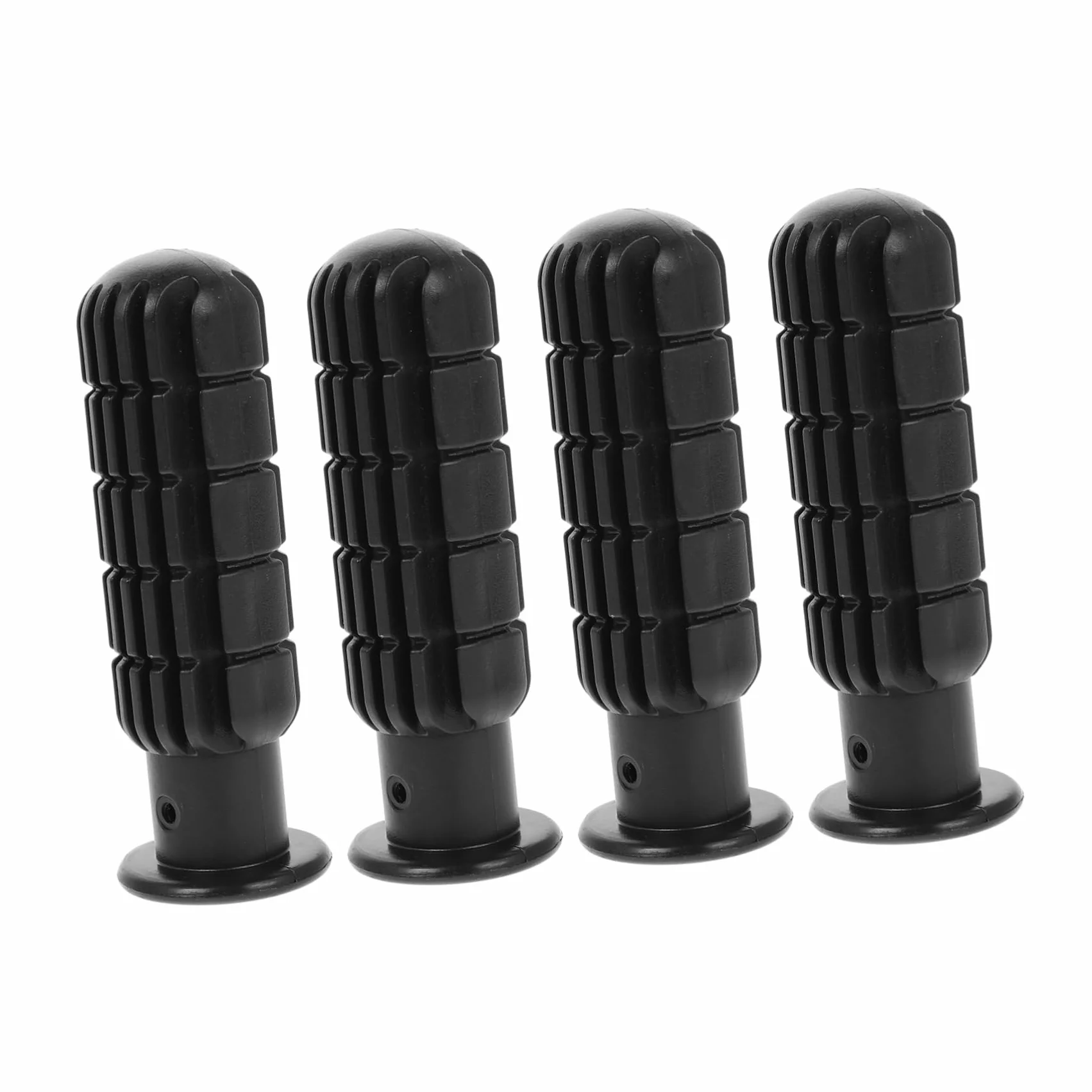 Yardwe 4 Maniglie per Calcio Balilla in Pvc Nero Ergonomiche Antiscivolo per Tavoli da Calcio 0,7m