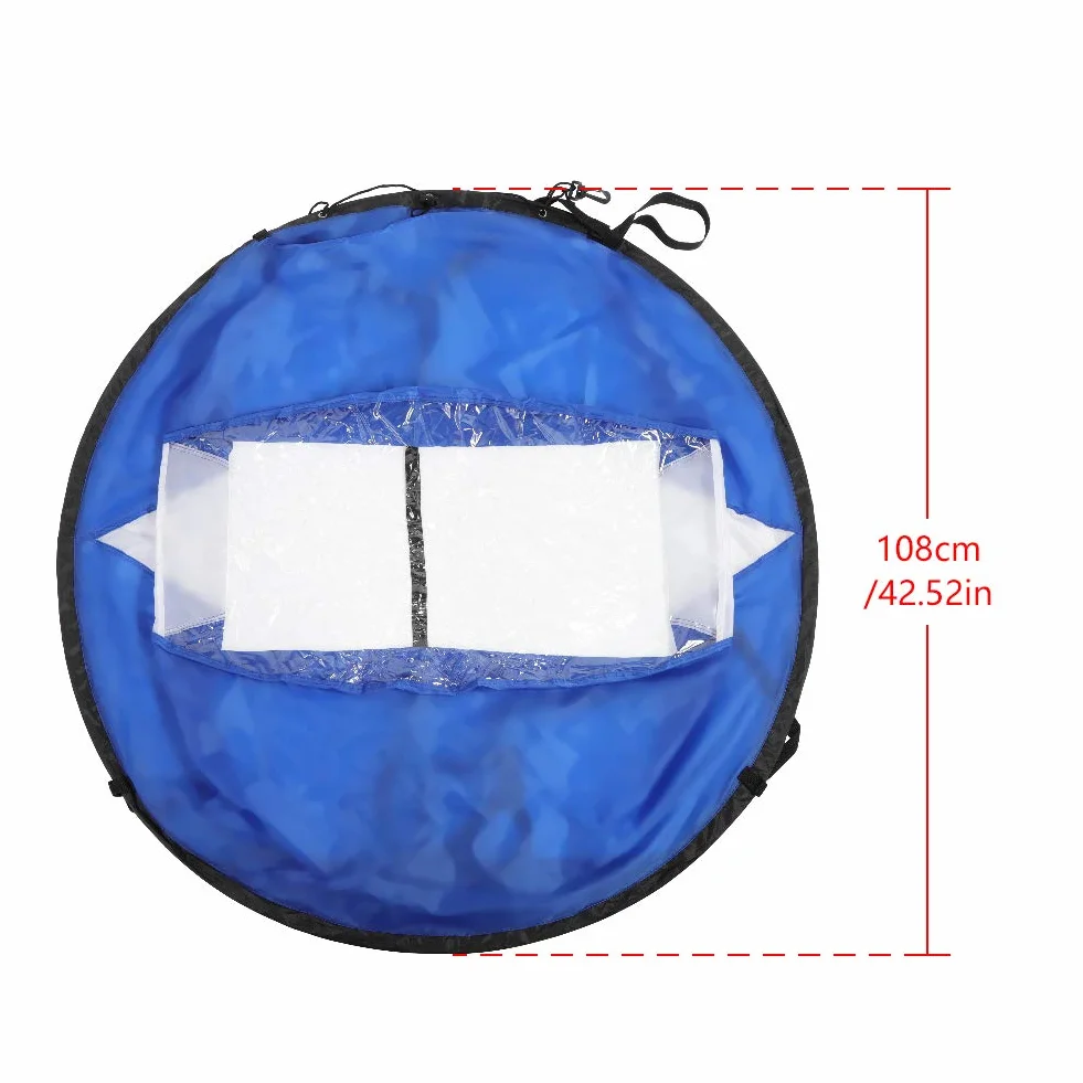 Kit Vele per Kayak e Windsurf Pieghevoli 42 Pollici Vela Sopravento per Barca a Vela Canoa