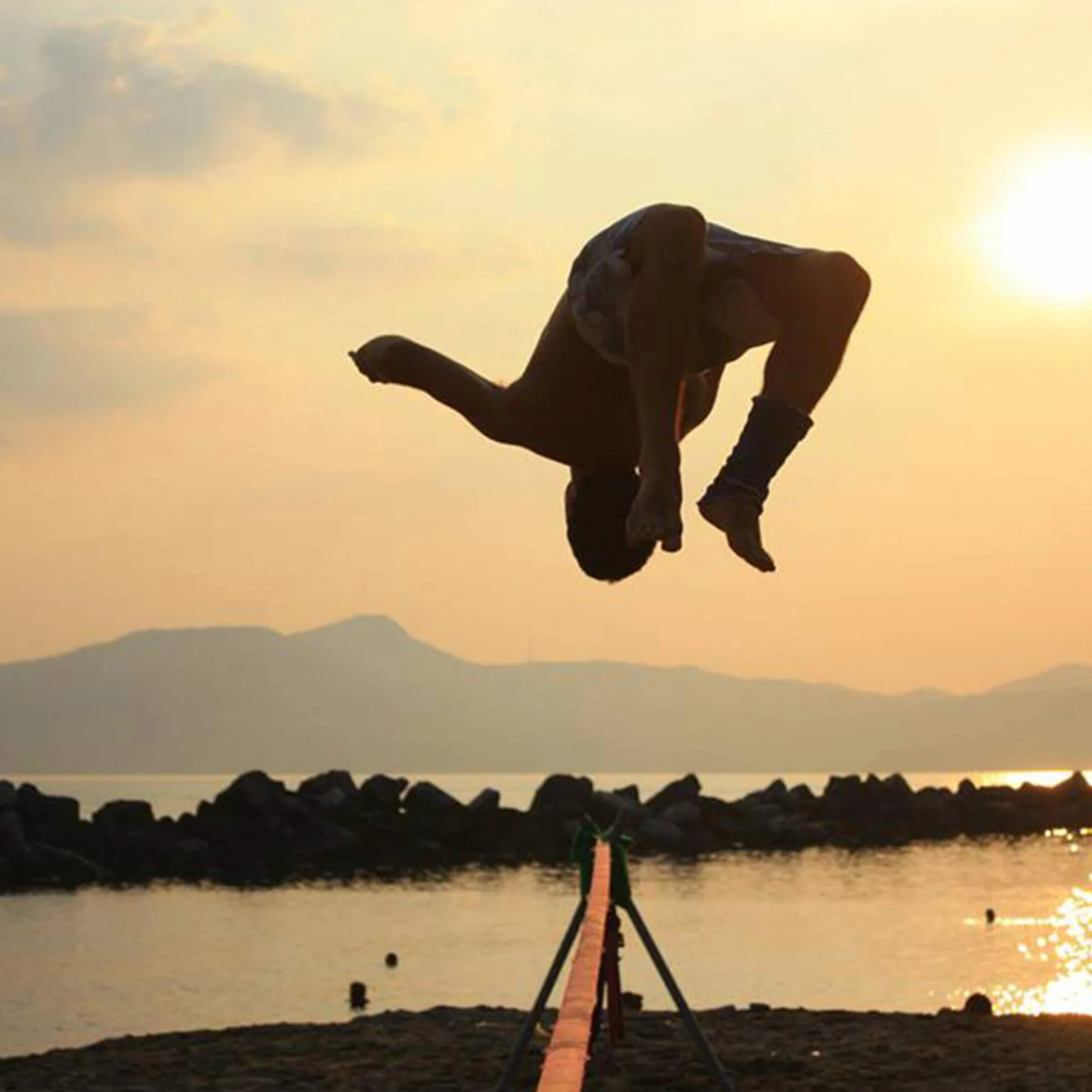 TKSA1 Kit Slackline Custom 15m z Cricchetto - Fettuccia per Slackliners
