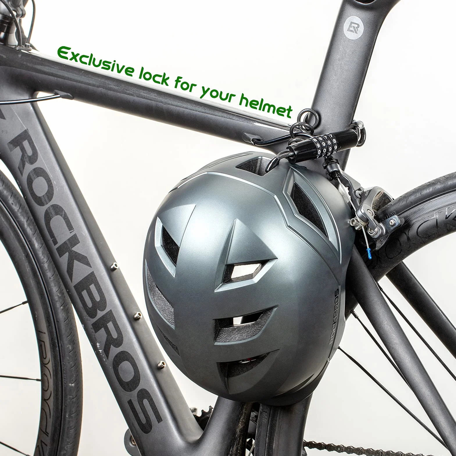ROCKBROS Lucchetto Bici a Combinazione 150 cm 4,6 mm 4 Cifre Antifurto Cavo