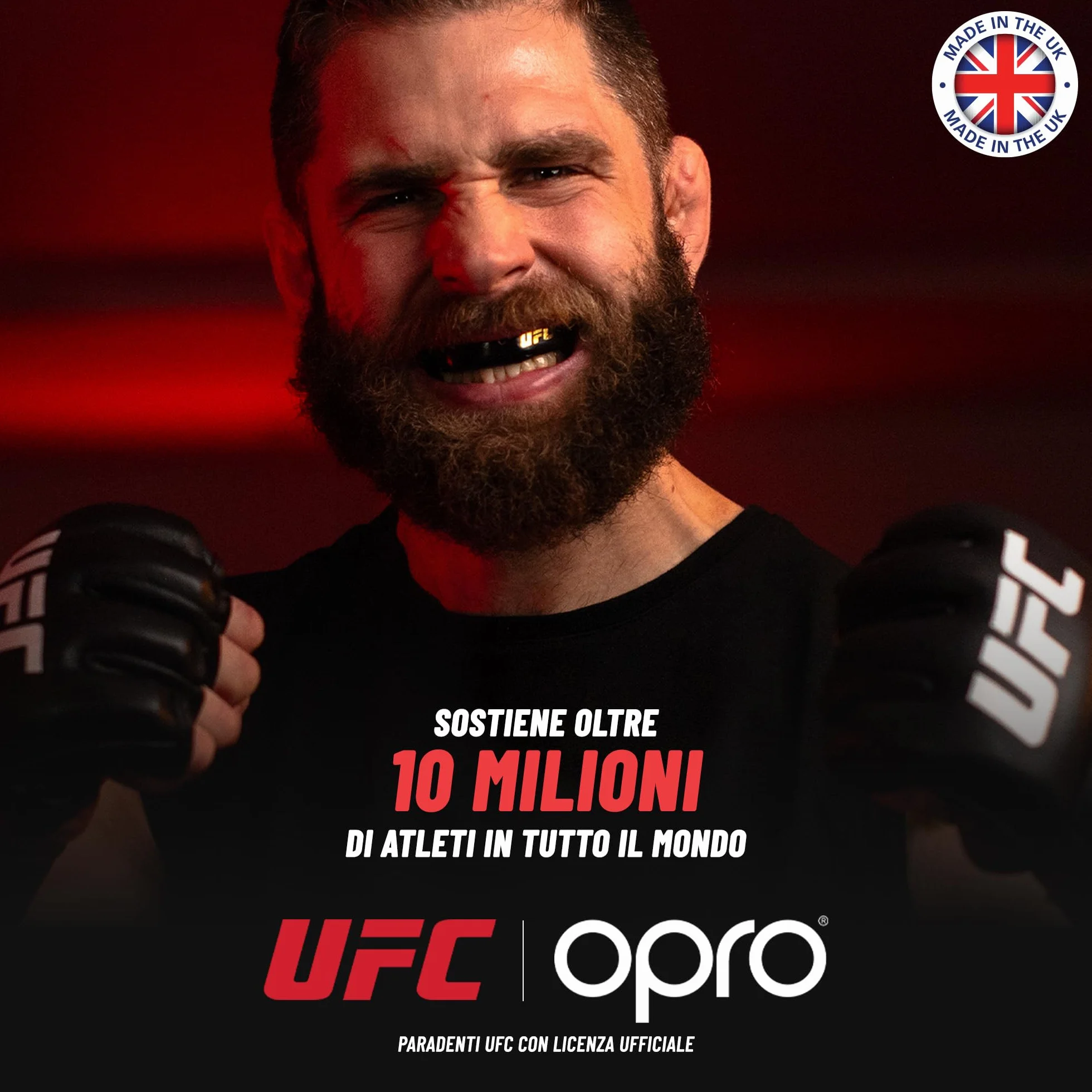 OPRO Paradenti Instant Custom-Fit - Protezione Dentale per Boxe, MMA, Rugby, Hockey - Automodellante