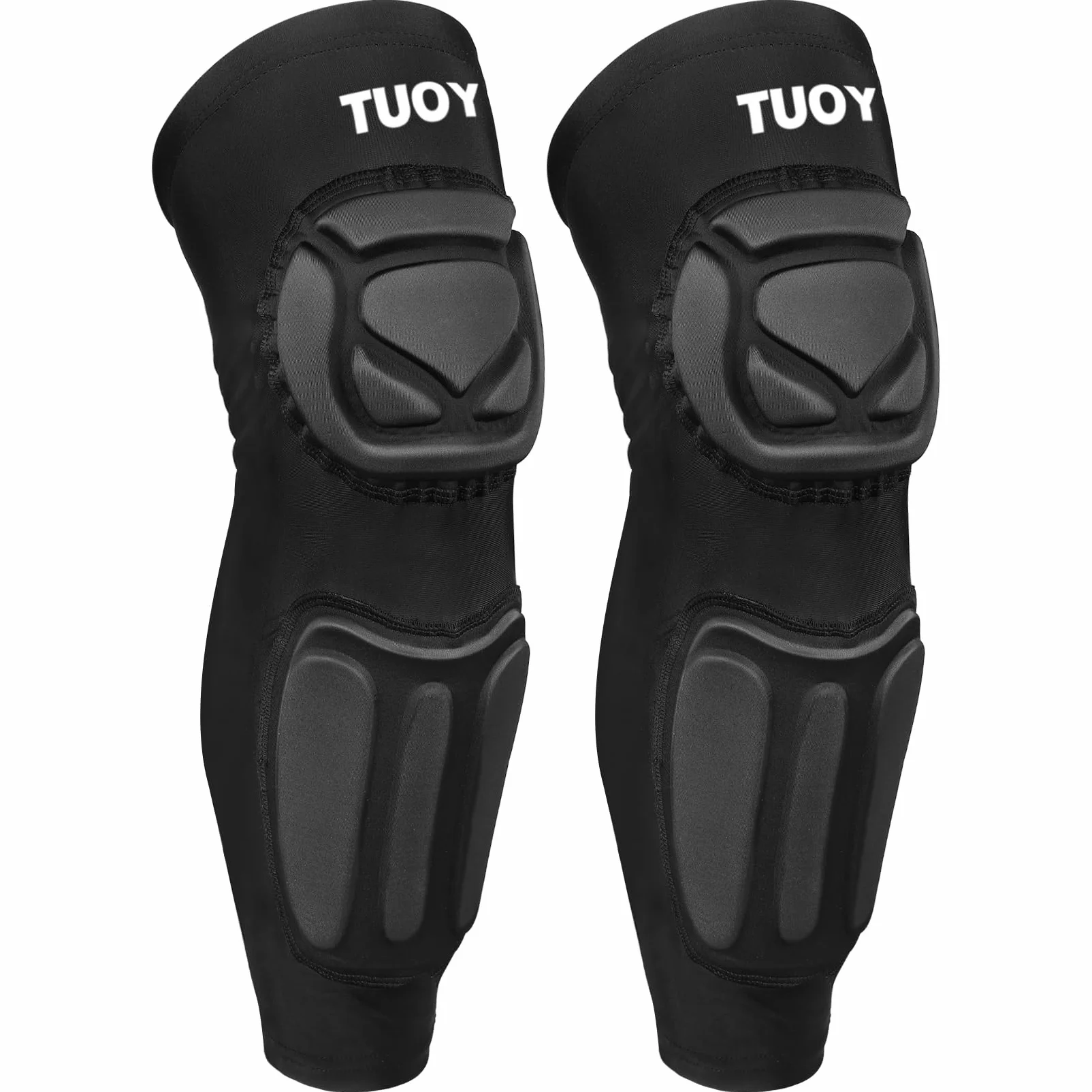 TUOY Ginocchiere con parastinchi protettivi, supporto per calcio, basket, pallavolo, pallavolo