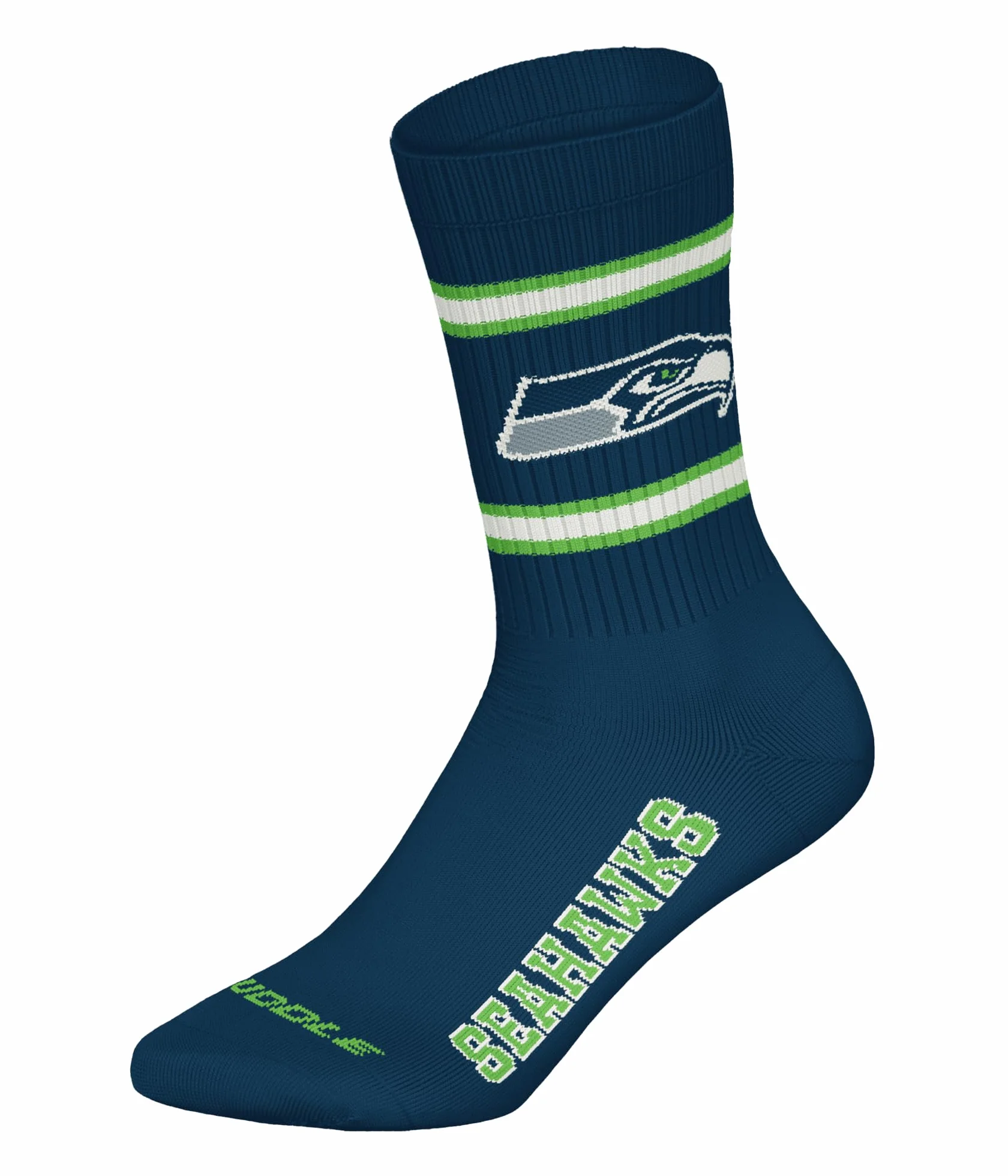 NFL Seattle Seahawks 3-teilige Rundhalssocken NNY/WHT/GRN 43/46