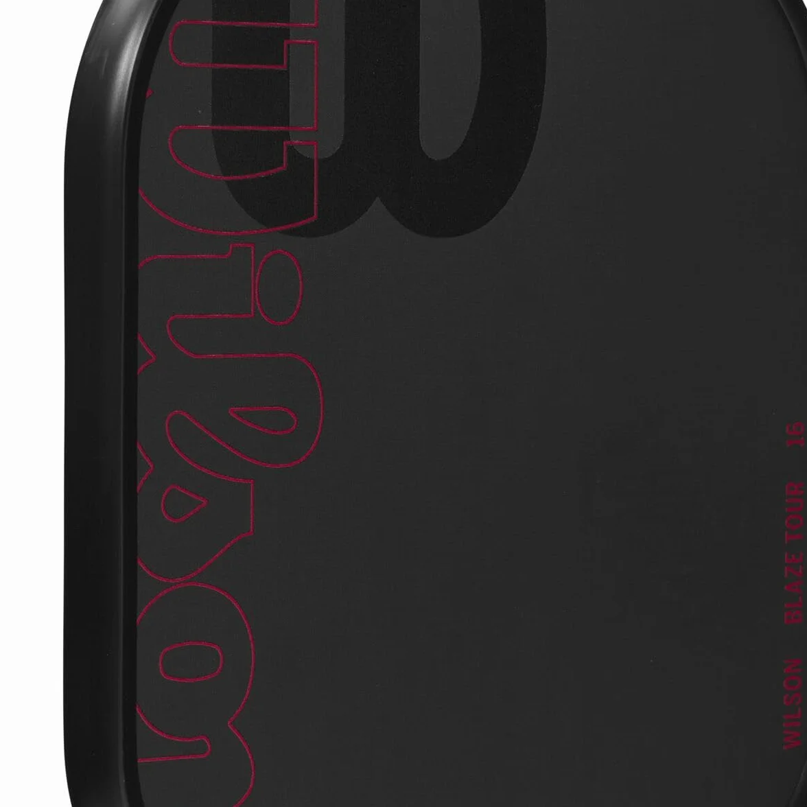 WILSON Blaze Series Racchette da pickleball impugnatura 6,5 cm nero/rosso