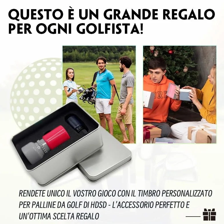 Timbro Personalizzato per Palline da Golf con Inchiostro a Asciugatura Rapida - Accessori da Golf Convenienti per Uomini