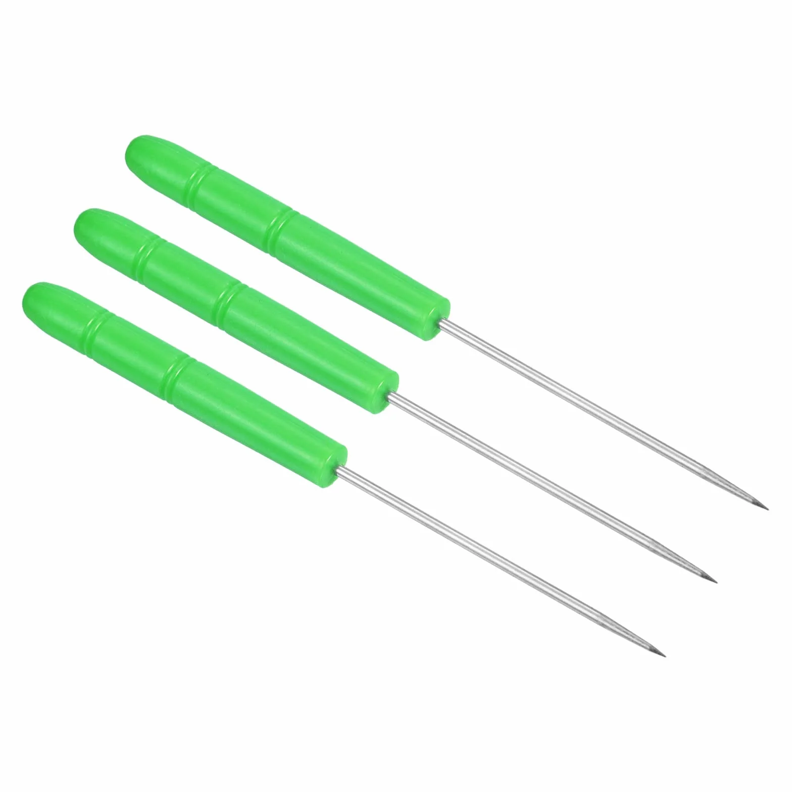 PATIKIL Badminton Racchetta Incordatura Punteruolo 3pz Tennis Racchetta Corda Dritto Punteruoli Guida Strumento Verde