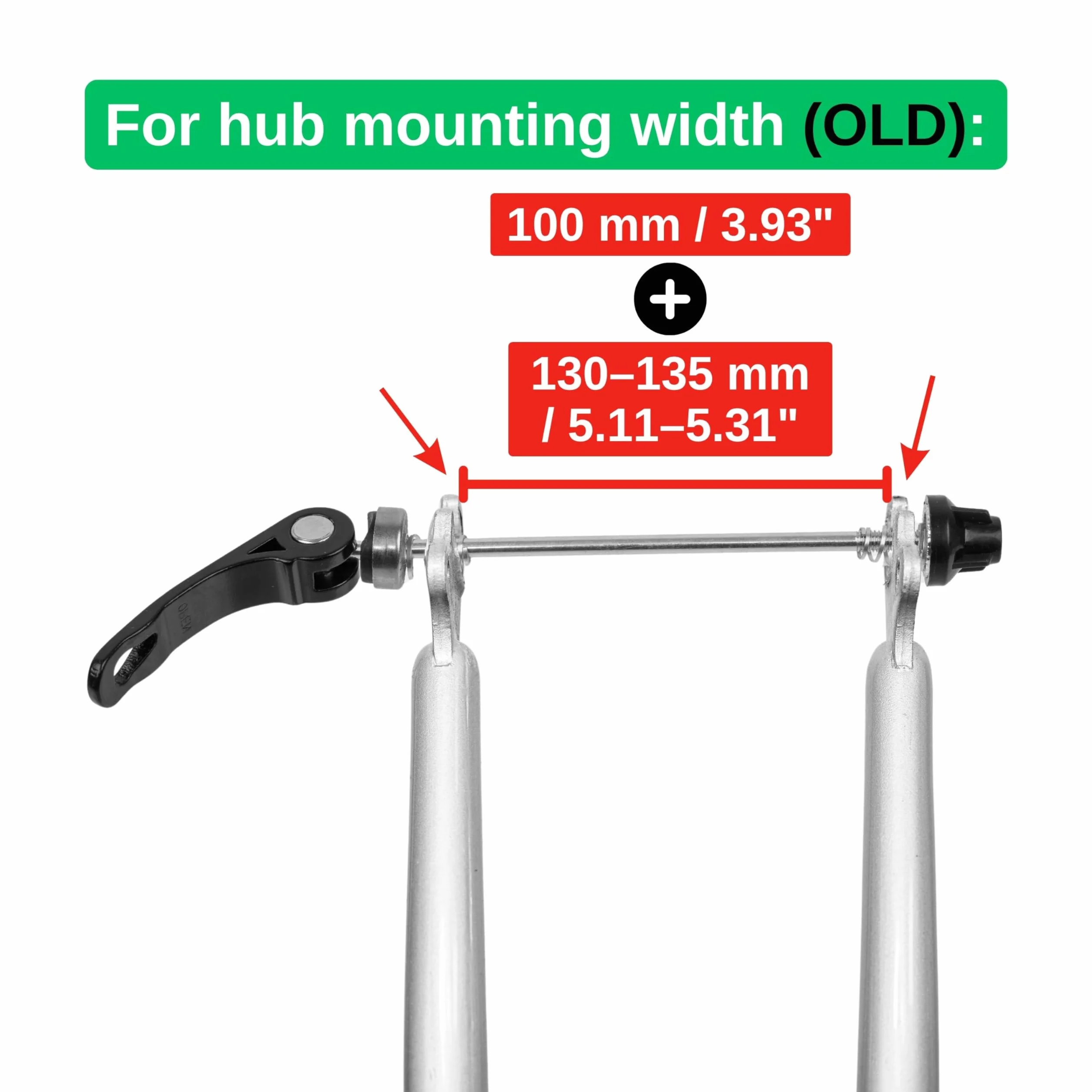 Set sganci rapidi bici perno passante 5x100 5x135 130-135 mm anteriore posteriore MTB strada trekking