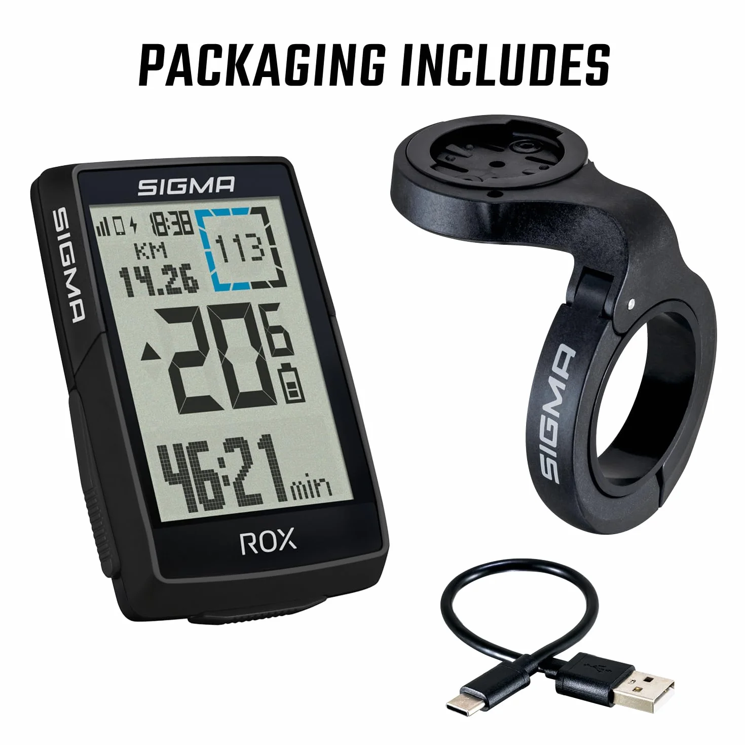 SIGMA ROX 4.0 SE| ciclocomputer wireless GPS e navigazione incl. OVERCLAMP Butler | navigazione GPS outdoor con misurazione dell'altitudine | colore nero | compatibile con le e-bike