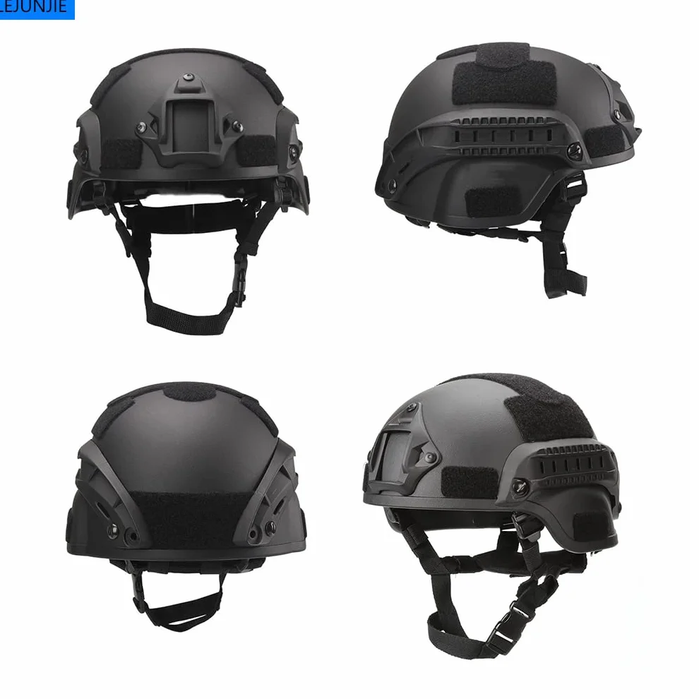 MICH Caschi tattici con maschera staccabile per Airsoft, Paintball e Caccia