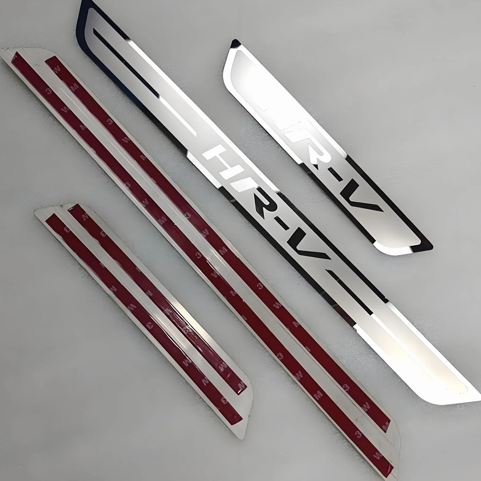 Acciaio Inossidabile Auto Battitacco Soglia Porta per Hon-da HRV HR-V 2015-2021 2022 2023 2024, Protezione Plates Anti-Graffio Scuff Adesivi Decorativi Accessori, 4 Pezzi