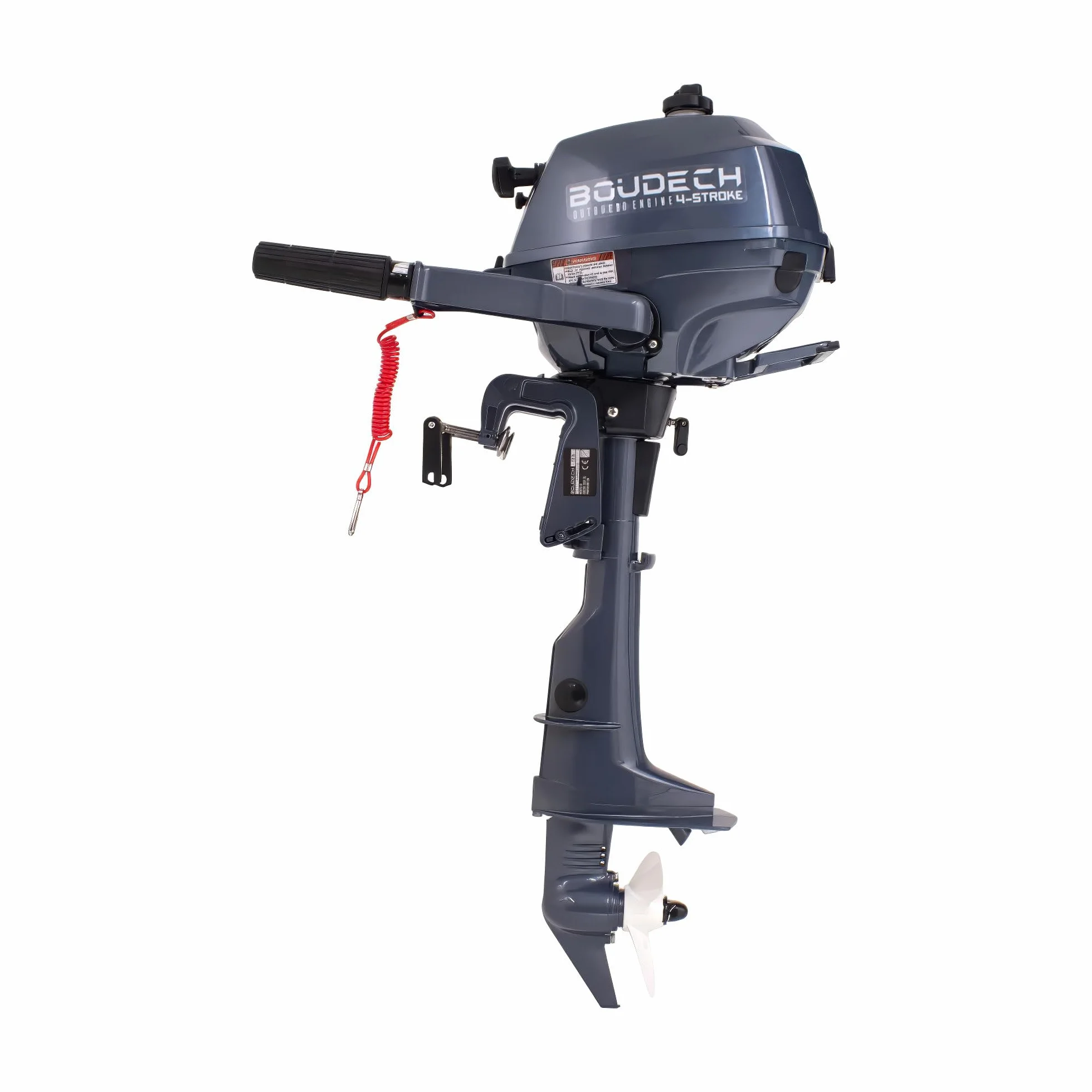 Boudech Krave 2.5 Motore Fuoribordo a Benzina 4 Tempi 72cc 2.5 Hp Raffreddato ad Acqua Gambo Corto