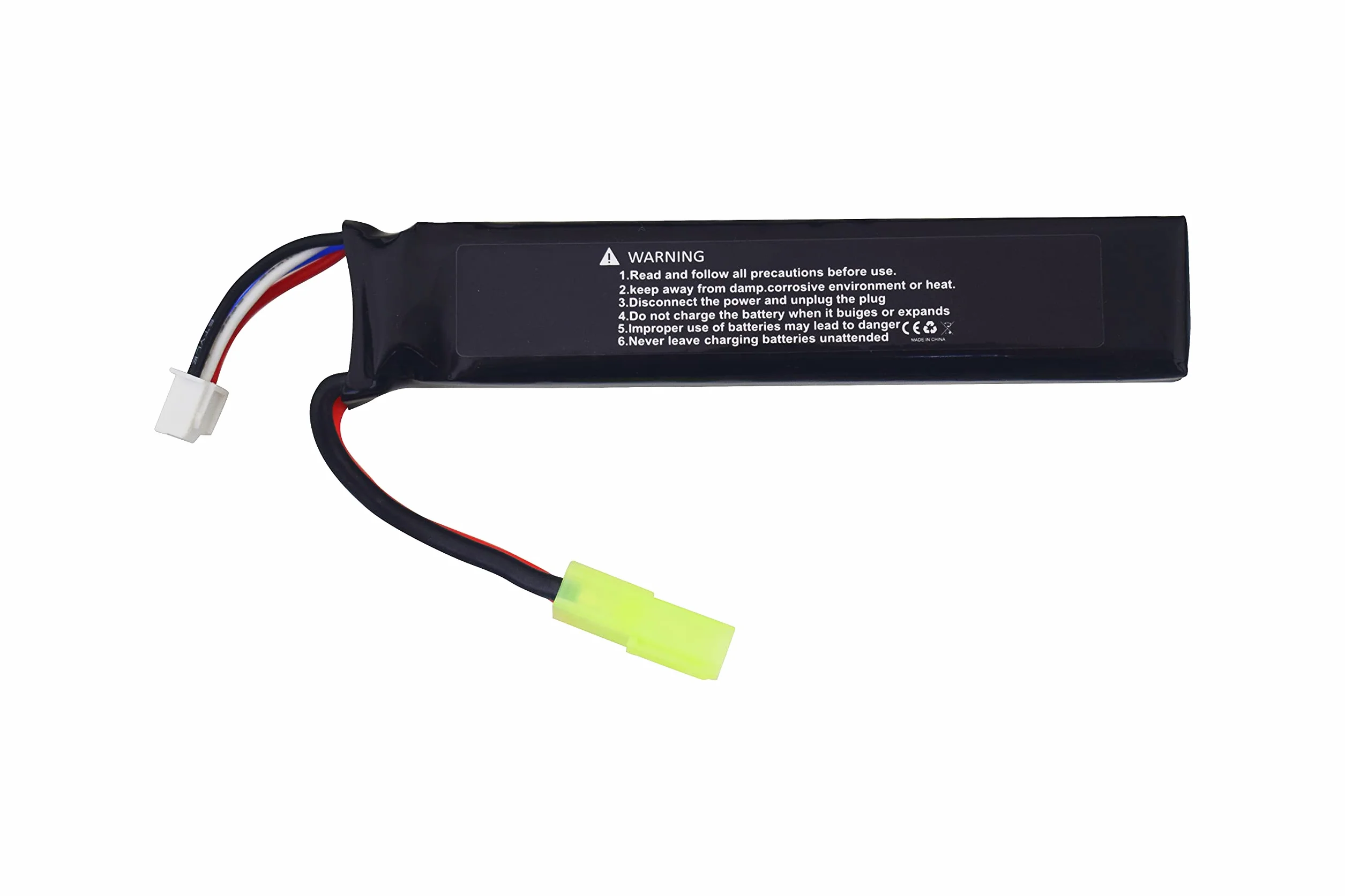Batteria 11.1V 1500mAh 25C 2PZ 3S per Airsoft G36C M4A1-RIS M4A1 CAR15 MP5A5 M249