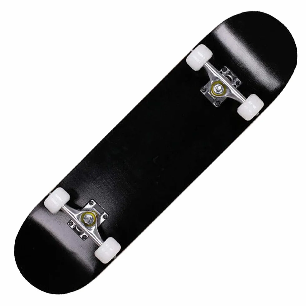 skateboard per evoluzioni da adulti, per principianti, regalo di compleanno, per adolescenti, ragazze, ragazzi e adulti, Tutto nero
