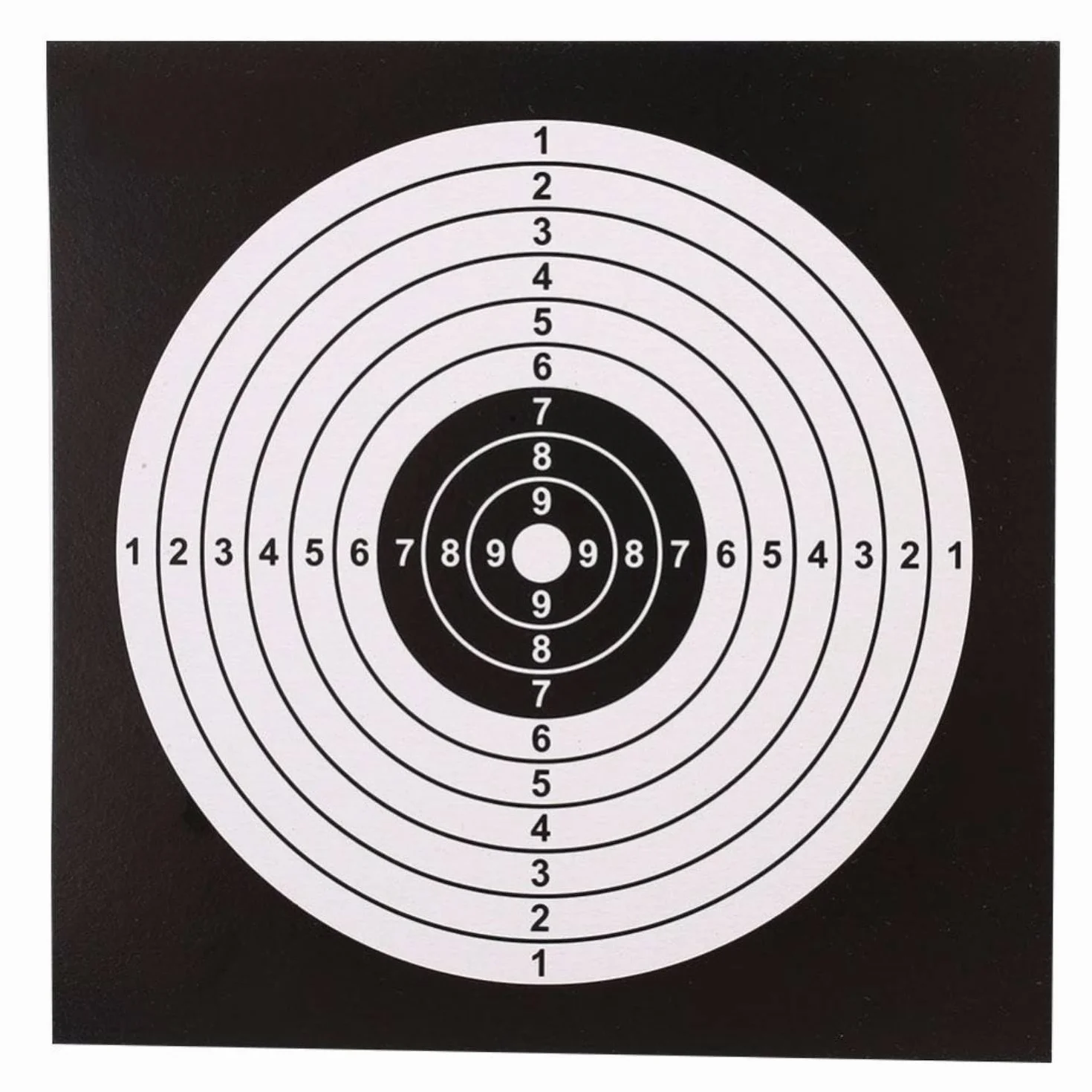 Bersagli assortiti 14x14 cm cartone 250 g tiro aria compressa airsoft 4 disegni 25 unità modello allenamento precisione