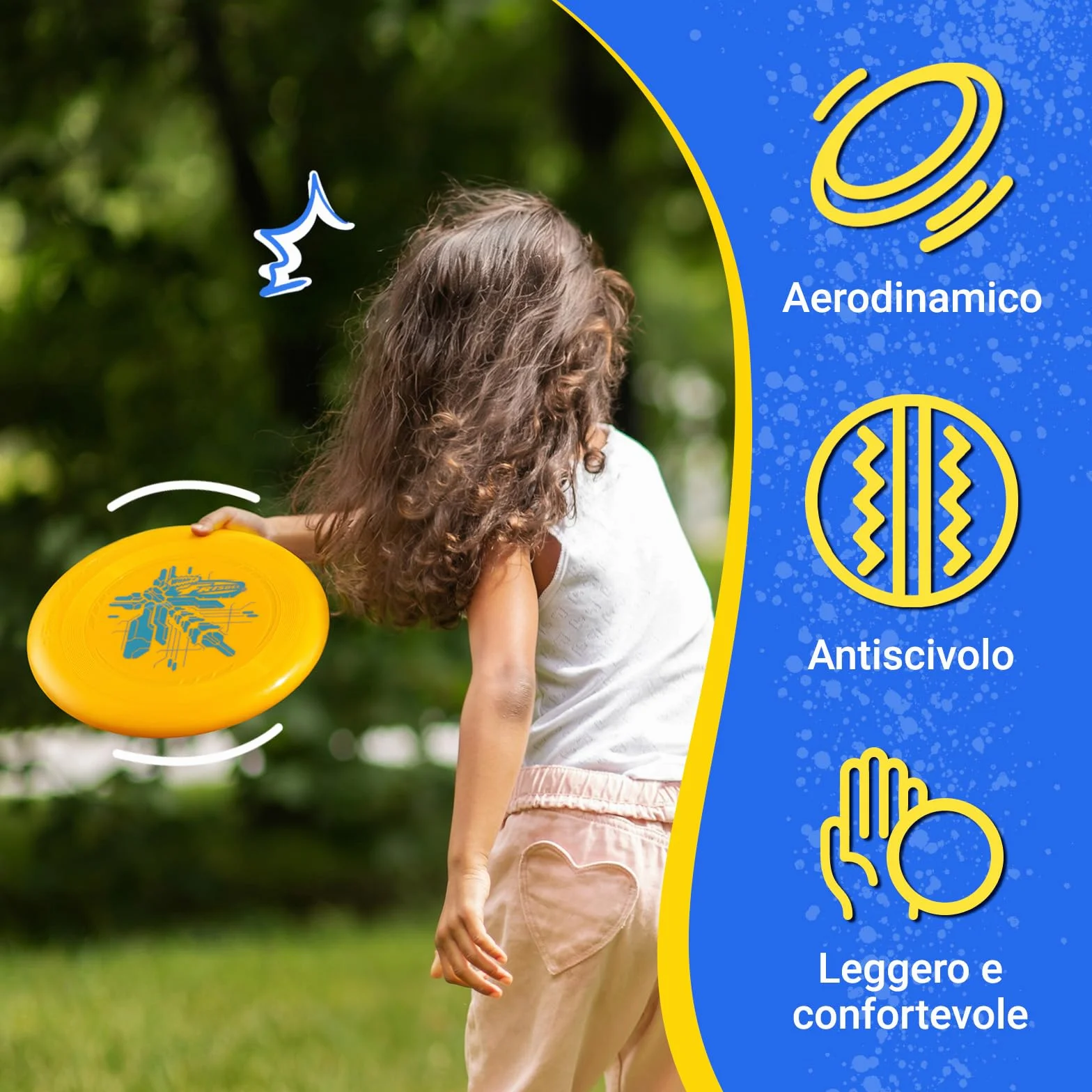 Wham-O Frisbee 2 Pack Dischi Volanti 22.86 cm Leggeri Colorati per Principianti Bambini Ragazzi Ragazze 5+ Anni Gioco Esterno Spiaggia Parco Giardino 70g