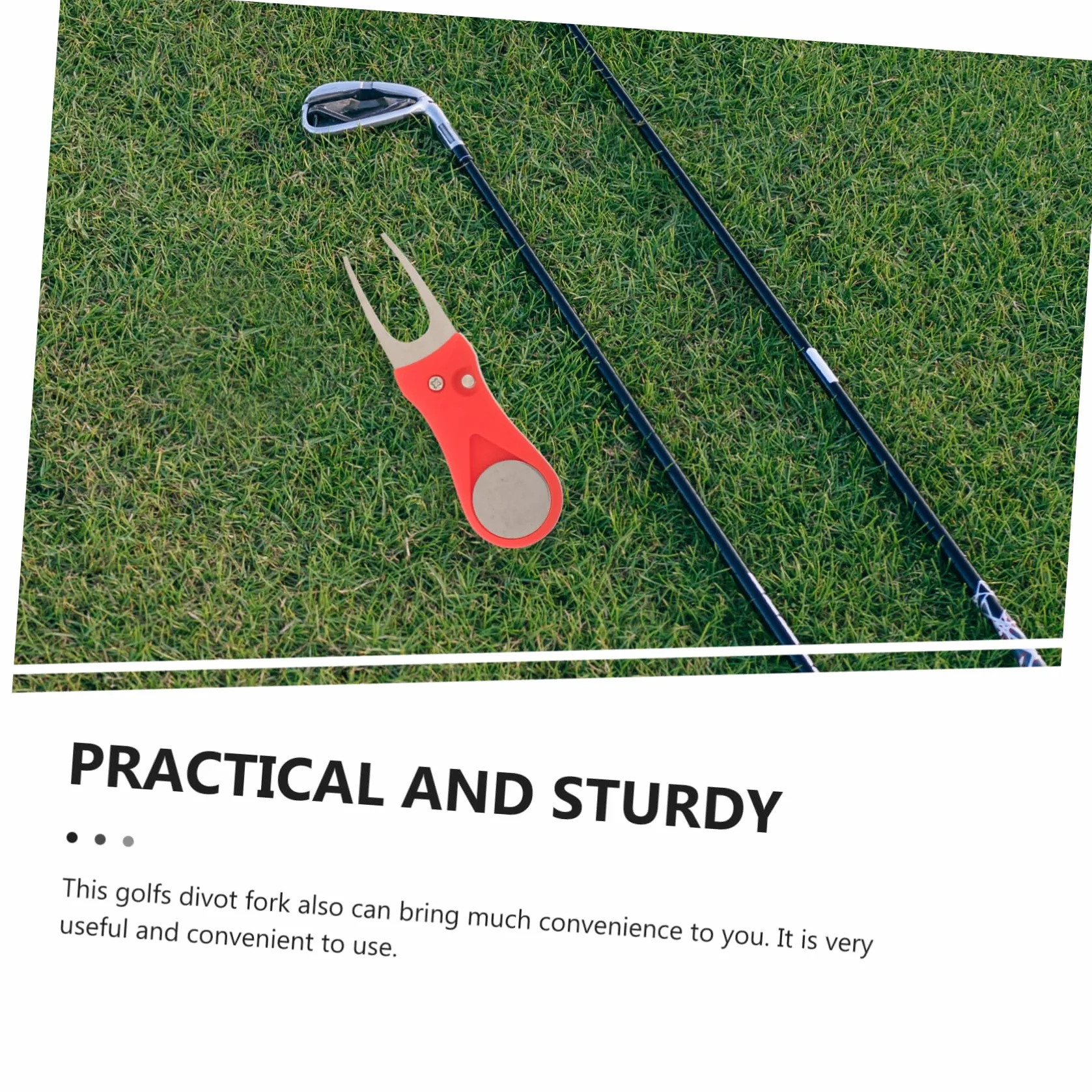 Toyvian Forcella Riparazione Verde Divot Golf Attrezzo Plastica