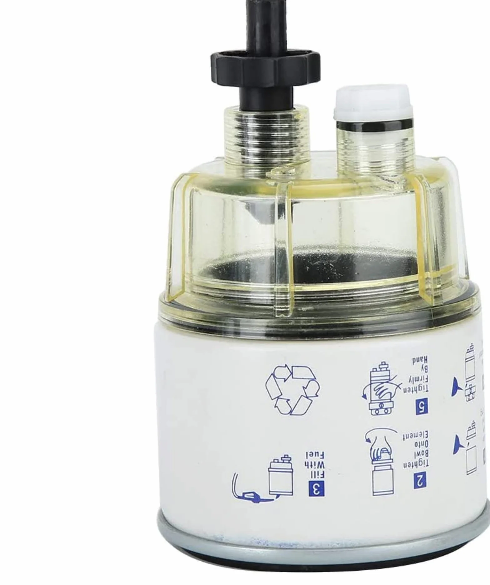 R12T Filtro separatore acqua carburante universale per barche
