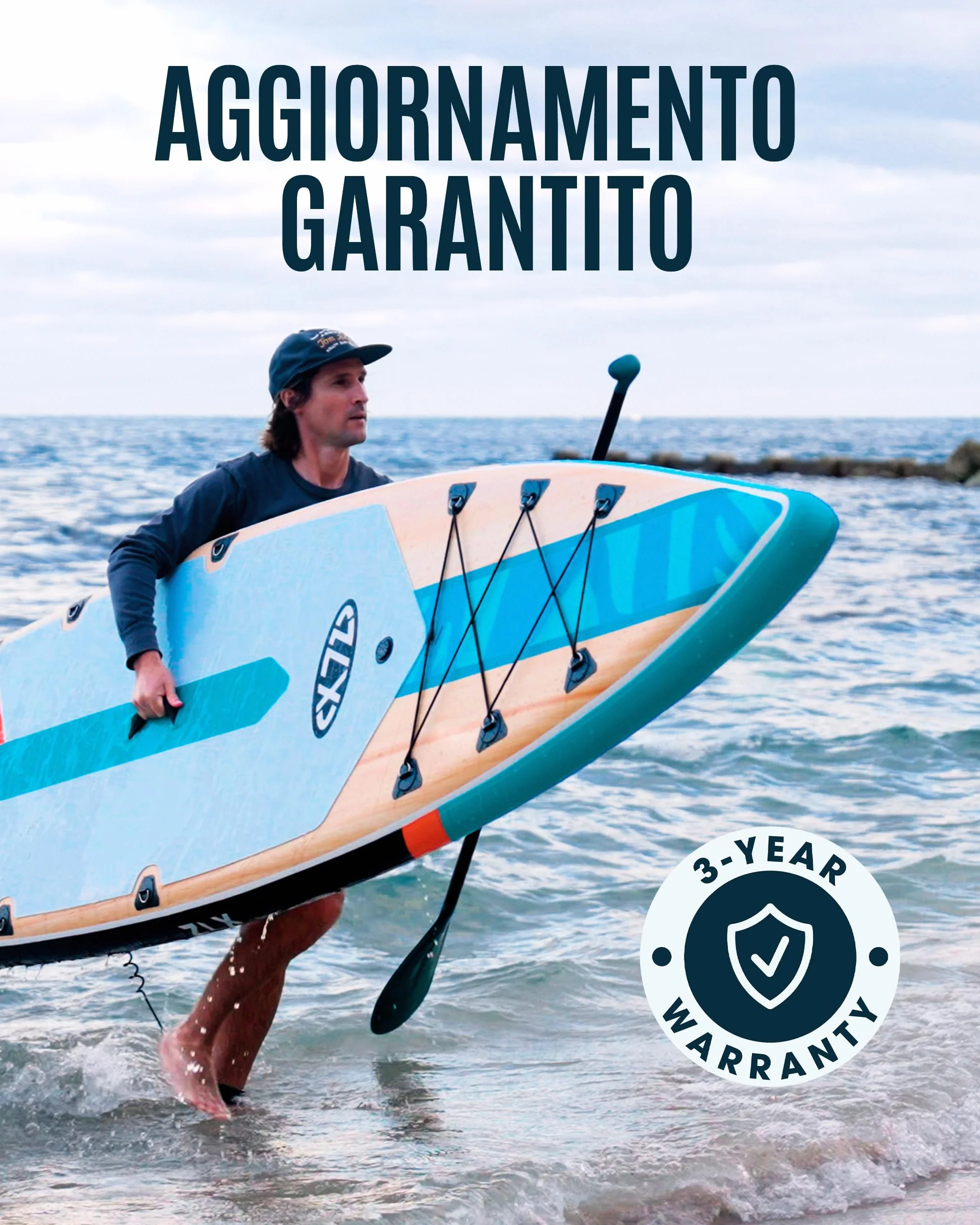 ZLX Sup Gonfiabile 350x83cm,SUP Touring Con Accessori Completi, Tavola SUP Max 230 Kg, Pinna Centrale Unica, Pad Deck Antiscivolo, Tavola SUP Gonfiabile Per Adulti, Principianti, Tutti I Livelli