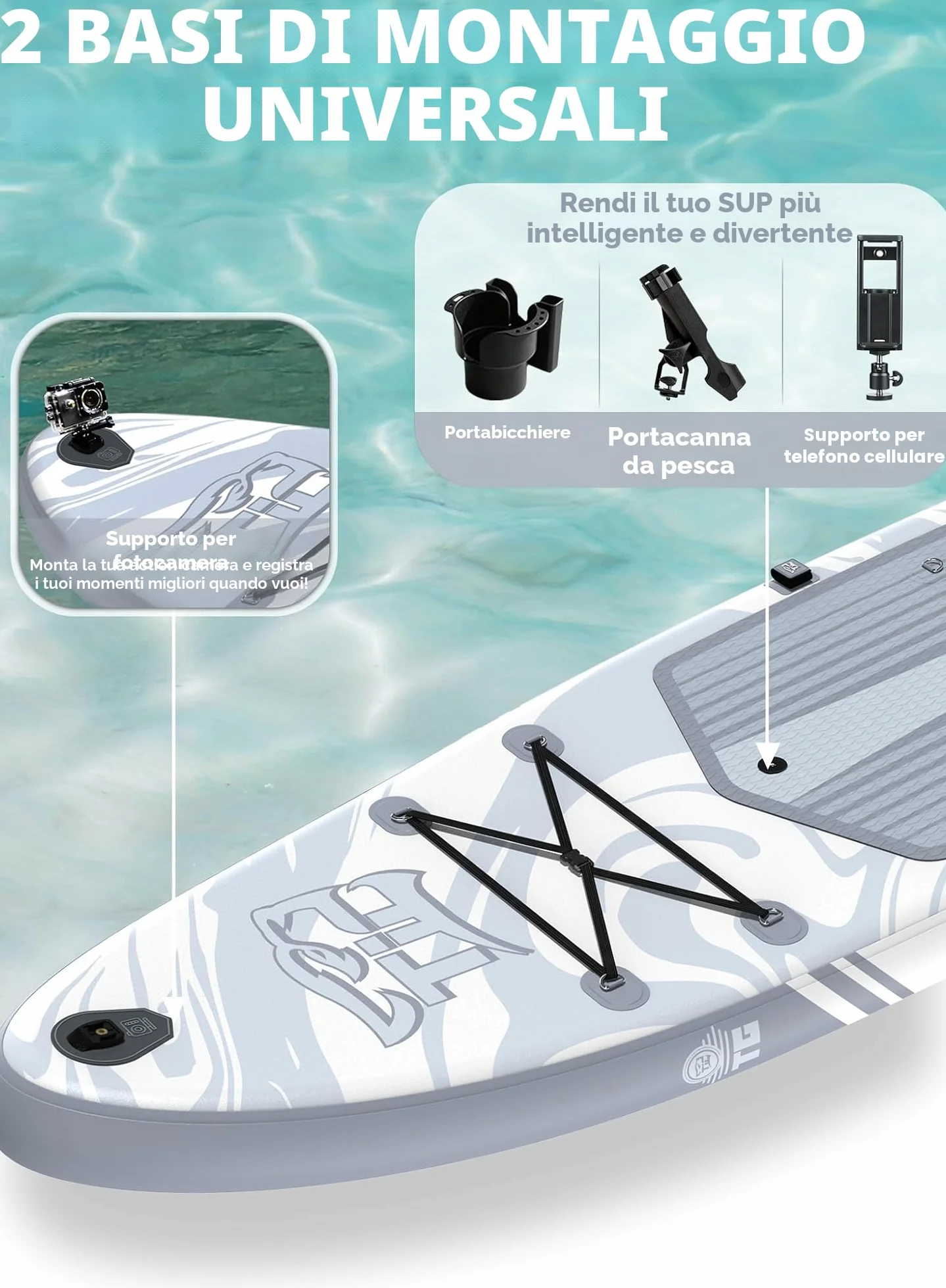 TIGERXBANG Tavola SUP Gonfiabile per Adulti 200kg con Sedile, Pagaia, Zaino