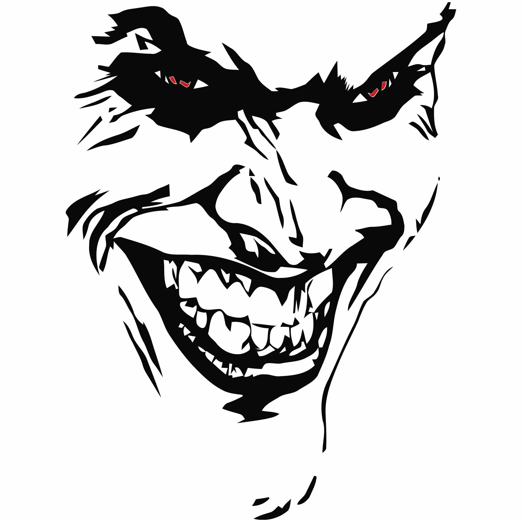 Finest Folia Joker, adesivo per auto, 10 x 7 cm, scritta Why so serious, pellicola decorativa, autobus, caravan, accessorio (nero lucido, K059 Joker)