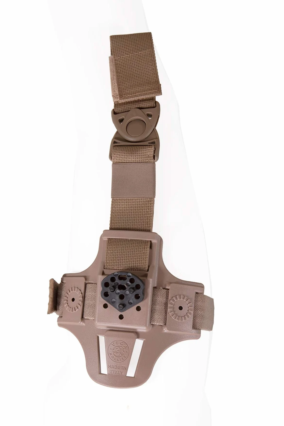 VEGA HOLSTER Piattaforma Cosciale Compatta 8K17 per Fondina e Accessori Tan