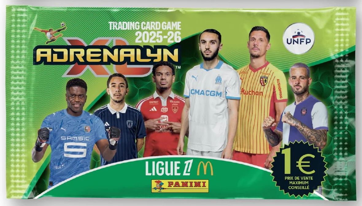 Panini ADRENALYN Ligue 1 McDonald's 2025-2026 Trading Cards Game, 50 buste