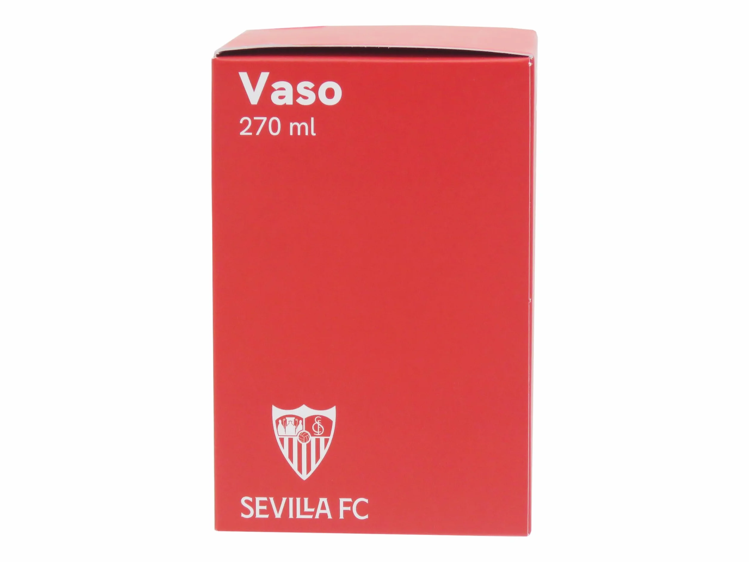 Sevilla FC Bicchiere da Acqua Vetro 270ml Lavabile in Lavastoviglie Microonde Prodotto Ufficiale