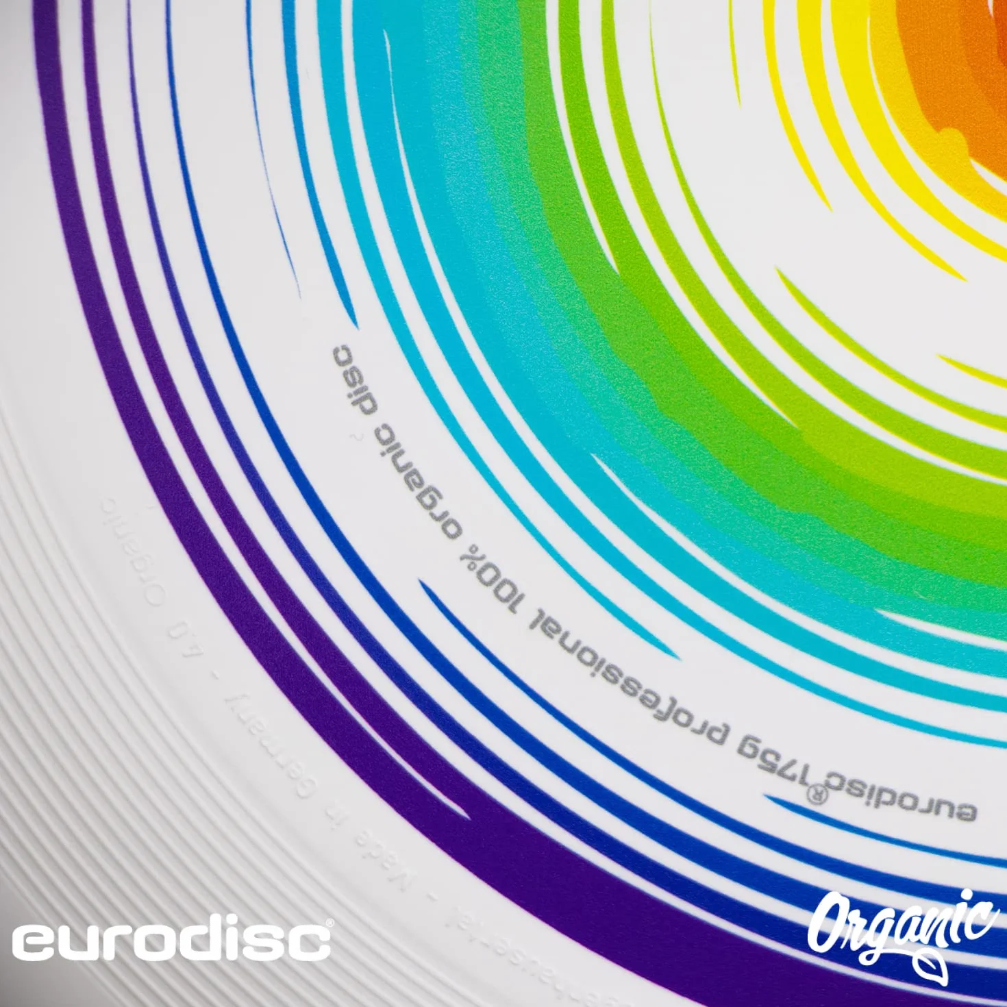 Euro Disco Ultimate Frisbee 175g Rainbow Duro