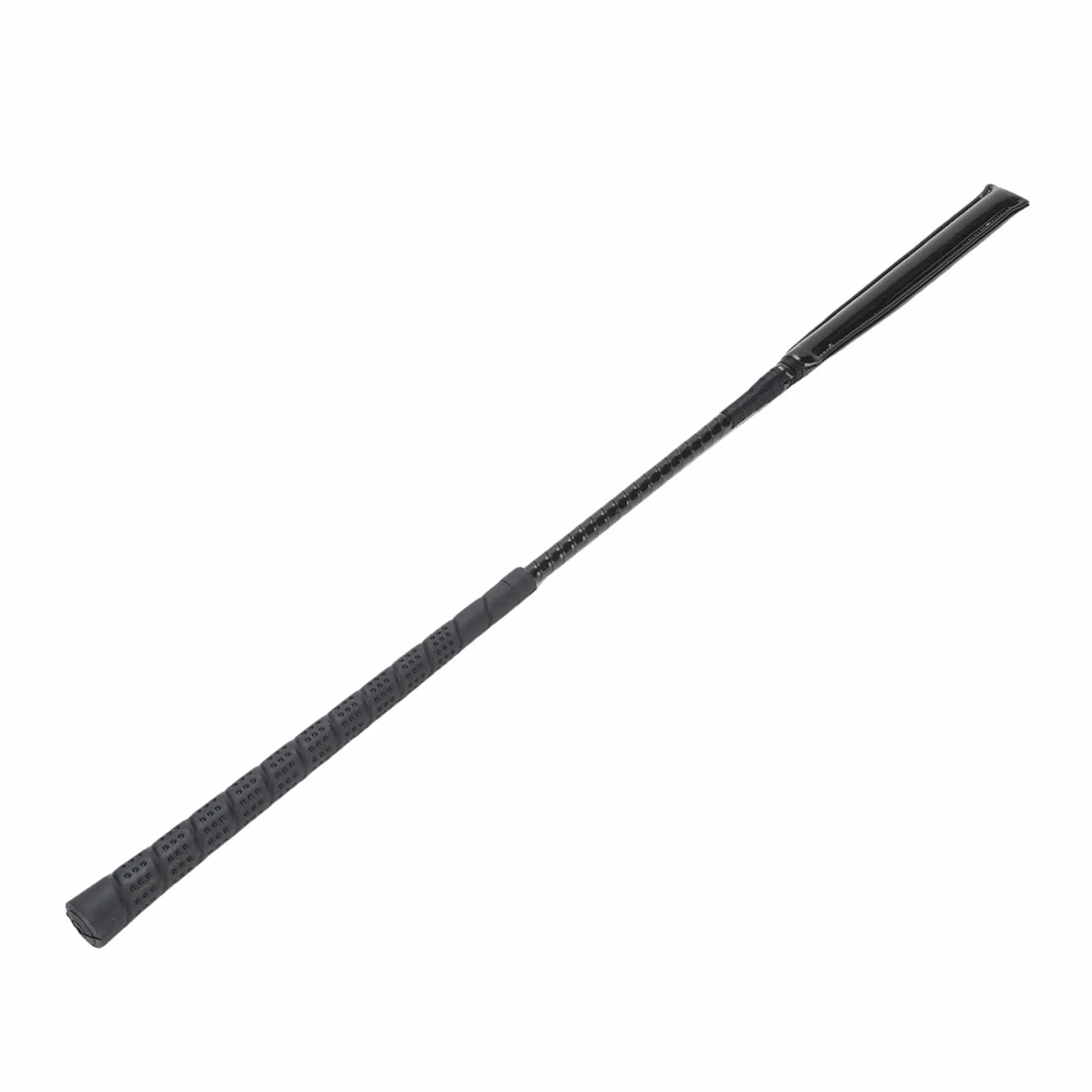Dpofirs Frustino da Cavallo, Frustino da Equitazione in Pelle Verniciata con Manico in Silicone Antiscivolo per Allenamenti e Corse Equestri