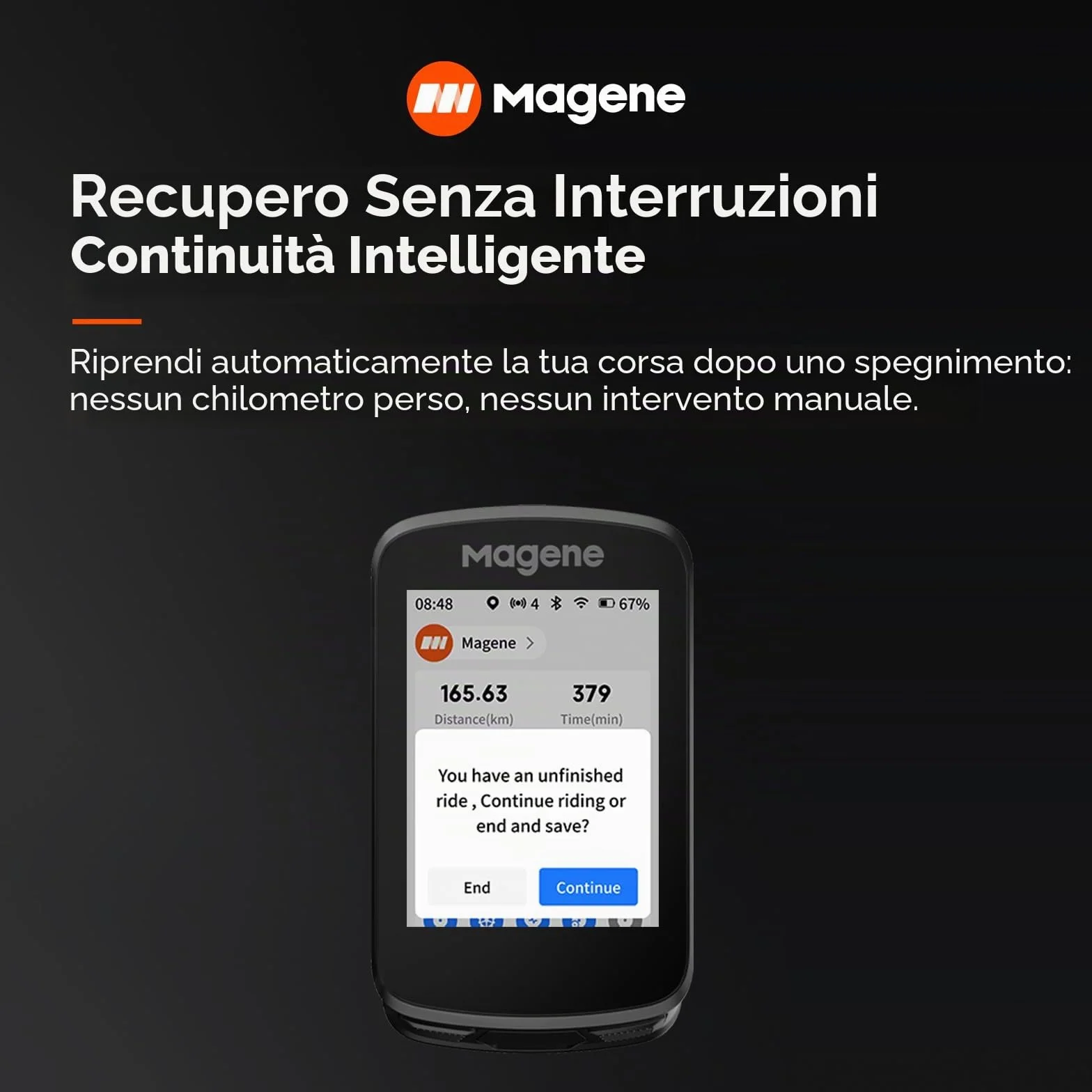 Magene C506 Ciclocomputer GPS Senza Fili Navigazione Cartografica Schermo a Colori Tangibile WiFi Bluetooth