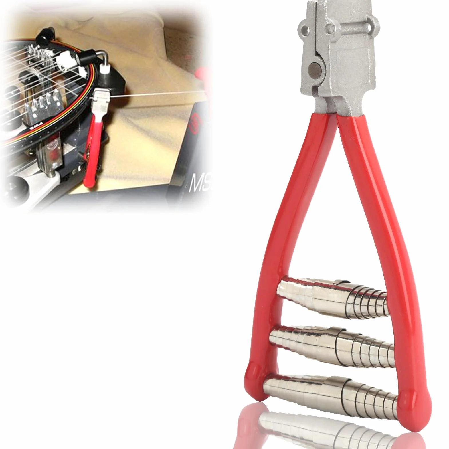 Pinza per cordare a 3 molle per racchetta da tennis