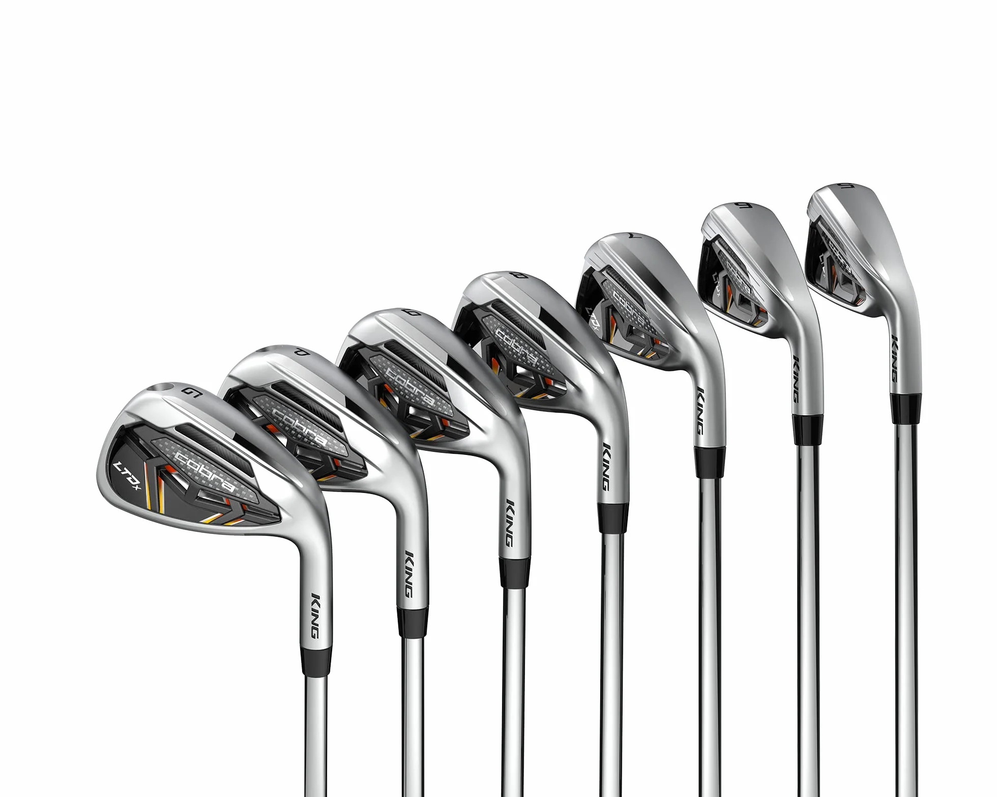 Cobra Golf 2022 LTDX Set Ferro Da Stiro Satinato Cromo-Oro Fusion