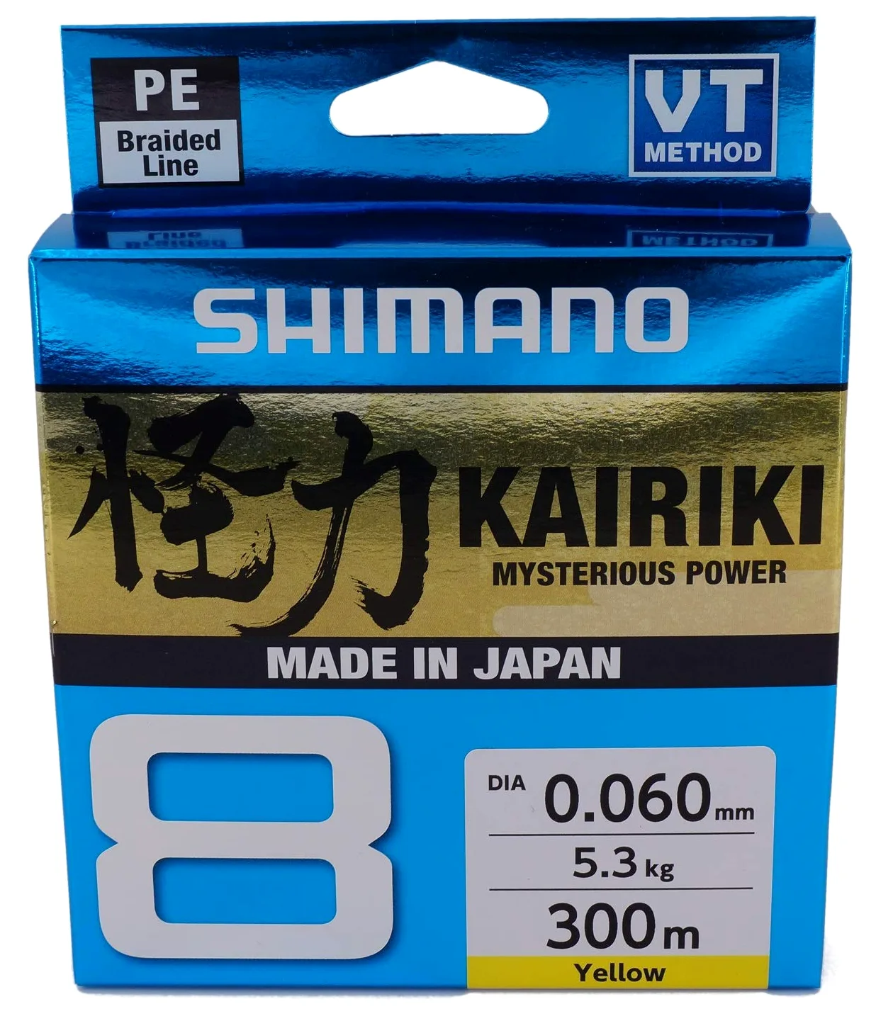 Shimano Kairiki 59WPLA68R3 - Lenza da pesca intrecciata, 8, 300 m, colore: giallo