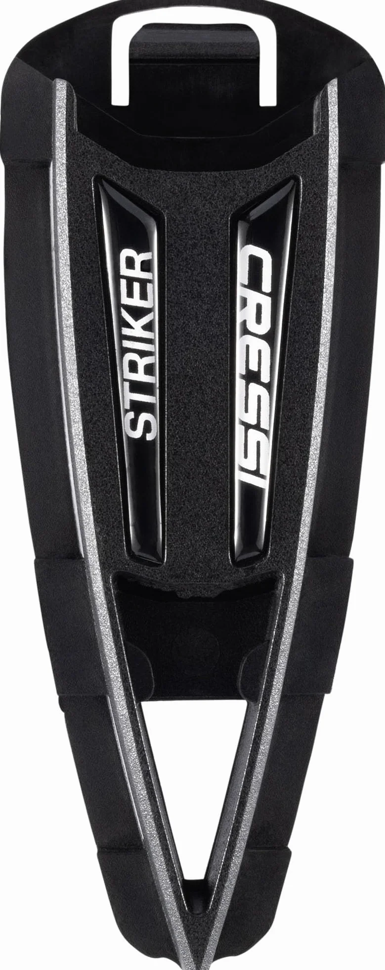 Cressi Striker Knife - Nóż do Nurkowania Striker, Czerwono-Czarny, Ostrze Podwójne 9cm