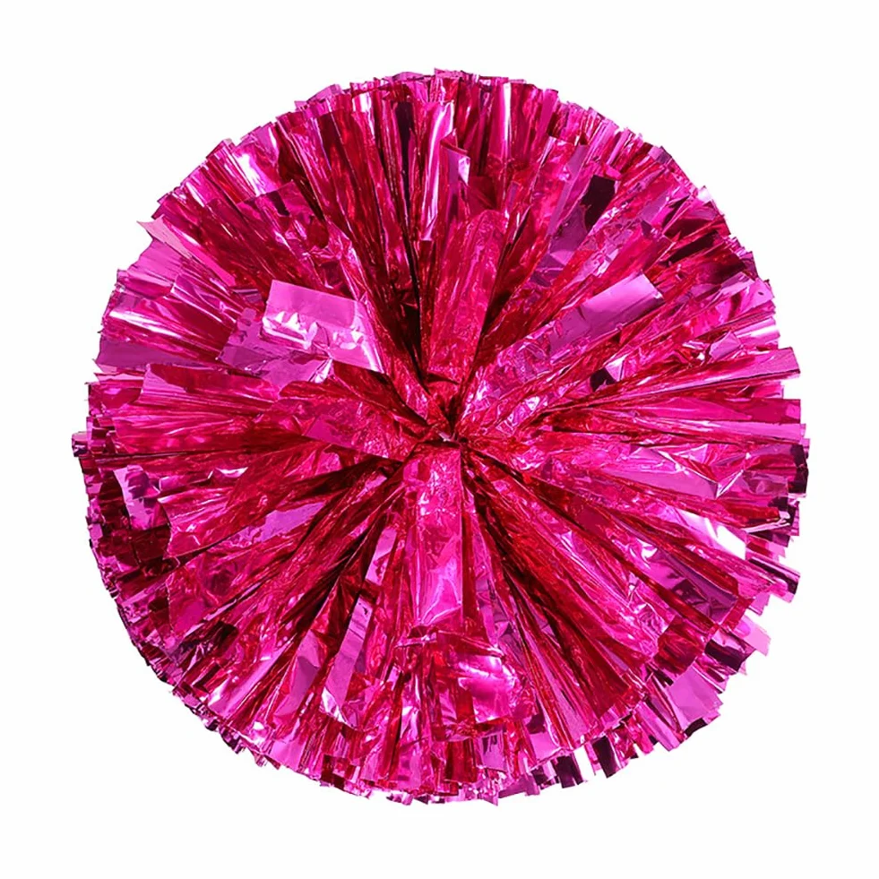 JIHUOO Pompon Cheerleader Grande Fiocco Capelli Rosa Acceso