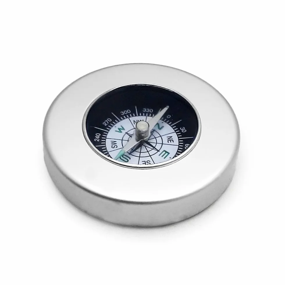 Bussola da Escursionismo 55mm Metallo Professionale Compatta Robusta Trekking Campeggio Sopravvivenza Outdoor