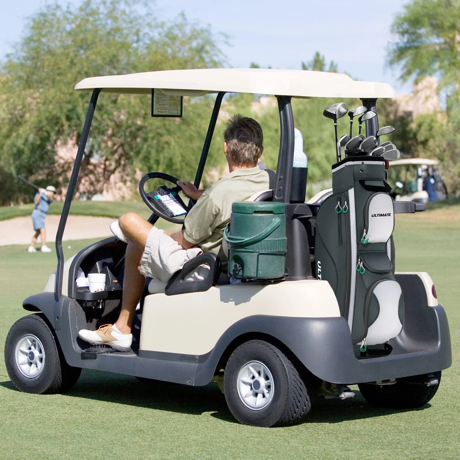 LIFEZEAL Borsa da golf con 14 divisori, 7 tasche, portatile spalla a mano