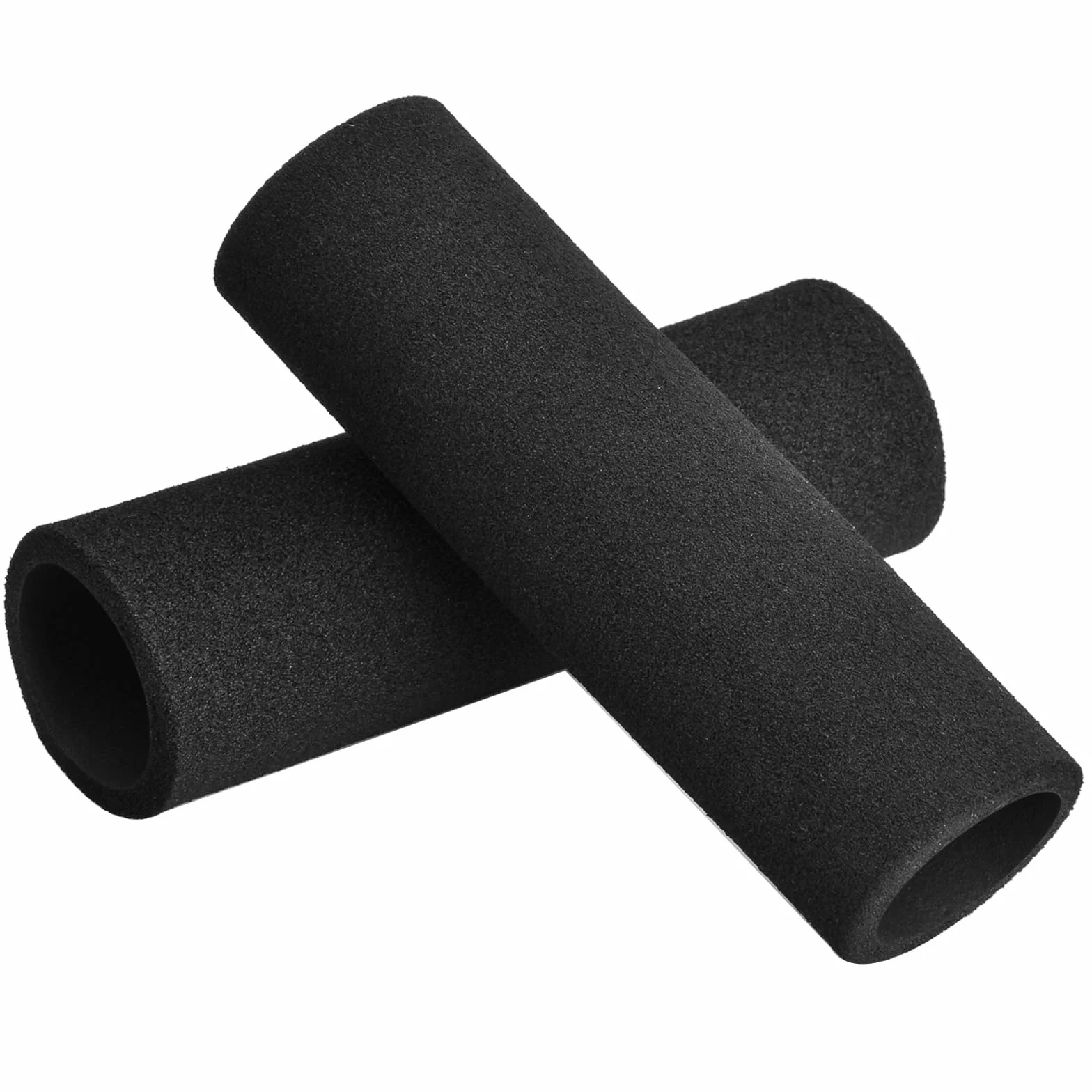 2 pezzi Copri Manopole Universali, Copri Impugnatura Per Manubrio Anti-Vibrazione Comfort, Per Moto Nero, Manopole in Spugna per Bici da Moto