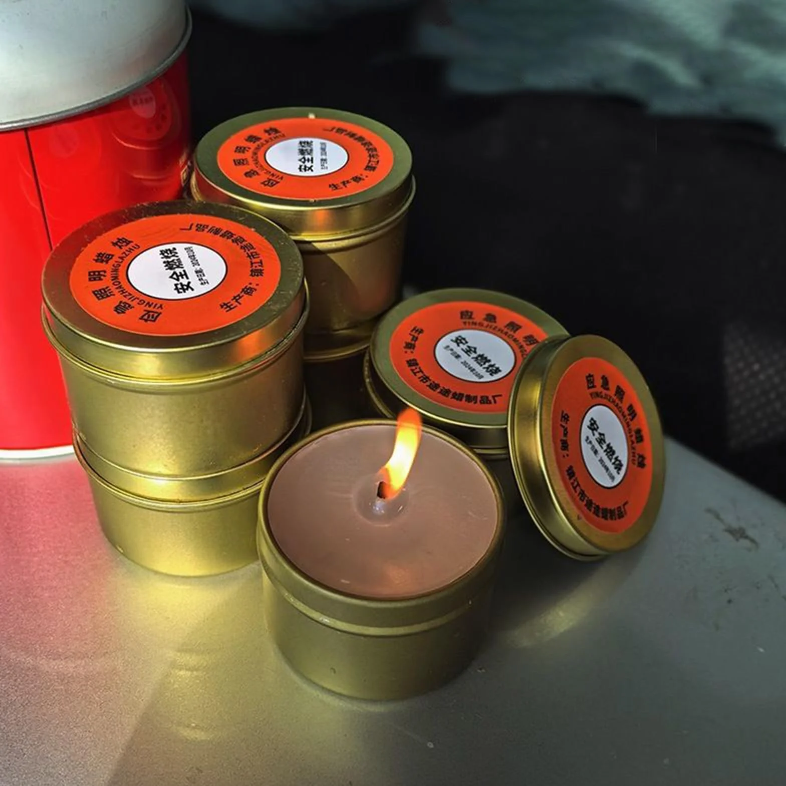 Emergenza 30 Ore Resistenti Al Senza Fumo Confezione 10 Sopravvivenza In Latta Impermeabile Inodore Portatile