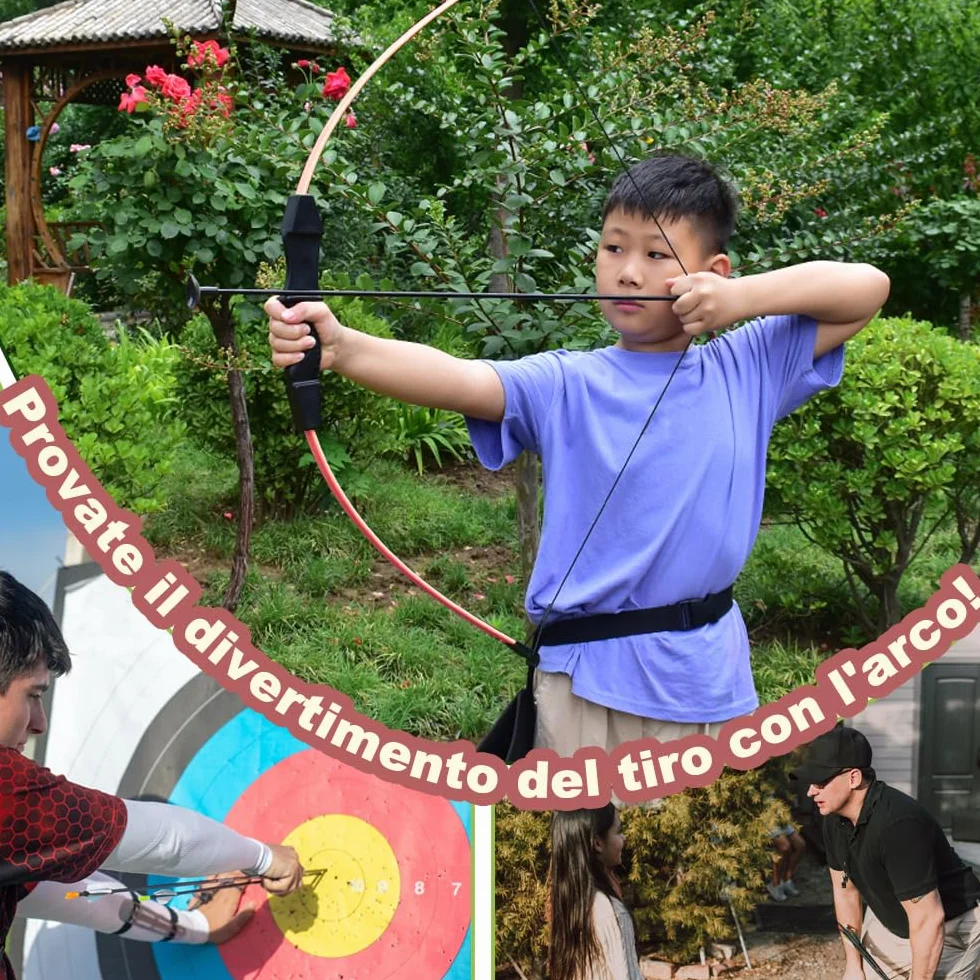 Set di Tiro con l'Arco per Adulti e Principianti con Faretra e Bersaglio