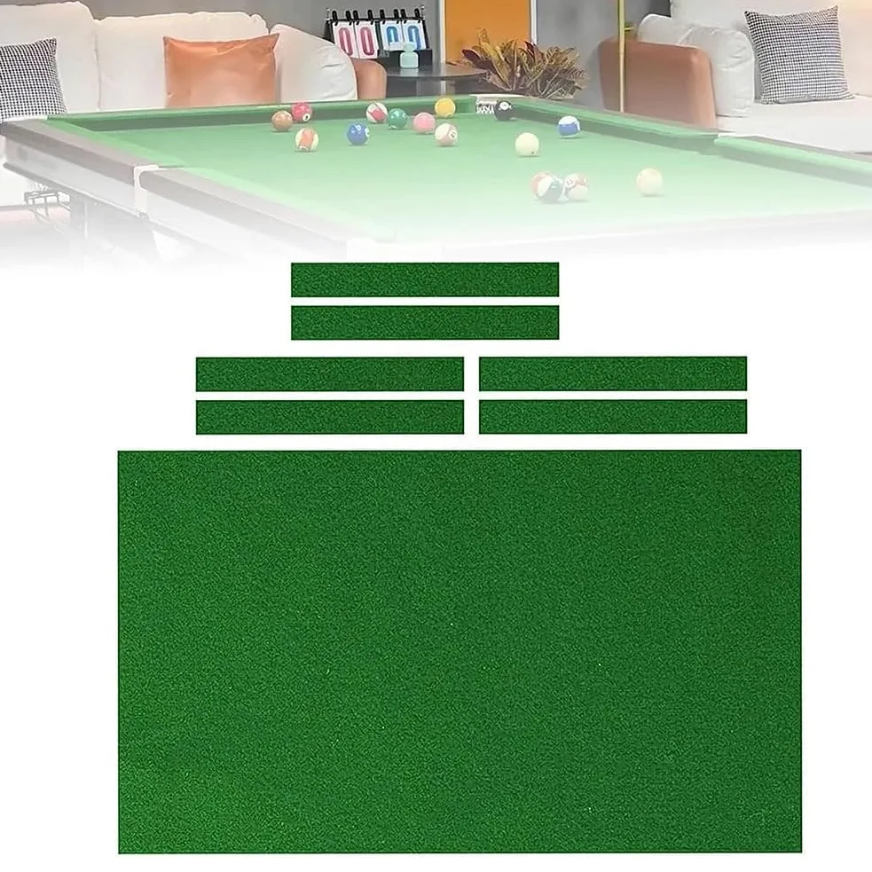Panno da Biliardo Standard da 7/8/9 Piedi, Panno Gioco per Biliardo Indoor, Panno da Biliardo in Nylon, Eccellente capacità di allungamento del Tessuto, Adatto per Club e Bar Domestici