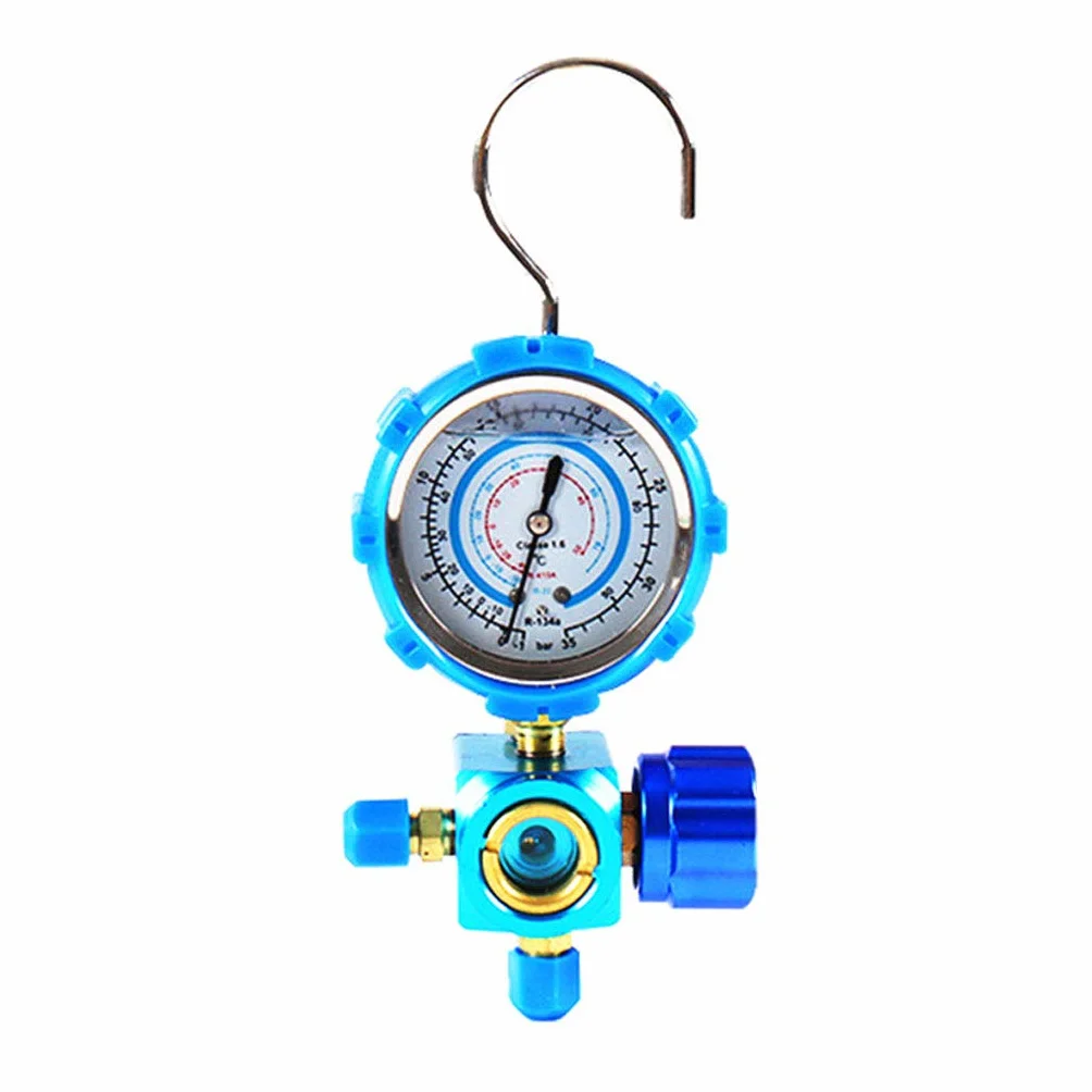 Manometro per refrigerante R410A R22 R134A 1/4 Auto Car Aria condizionata Strumento per manometro del refrigerante