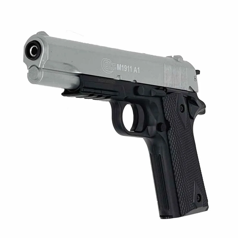 Cybergun Colt 1911 HPA Bicolore Airsoft Pistola a Molla Metallo 0,5 J Nero/Argento
