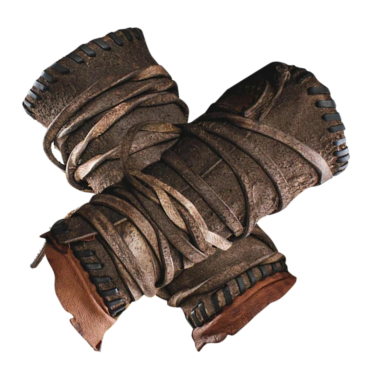 Generic - Bracciali Medievali In Pelle Sintetica Regolabili, Protezioni | Braccio Steampunk, Unisex, Adulto, Marrone