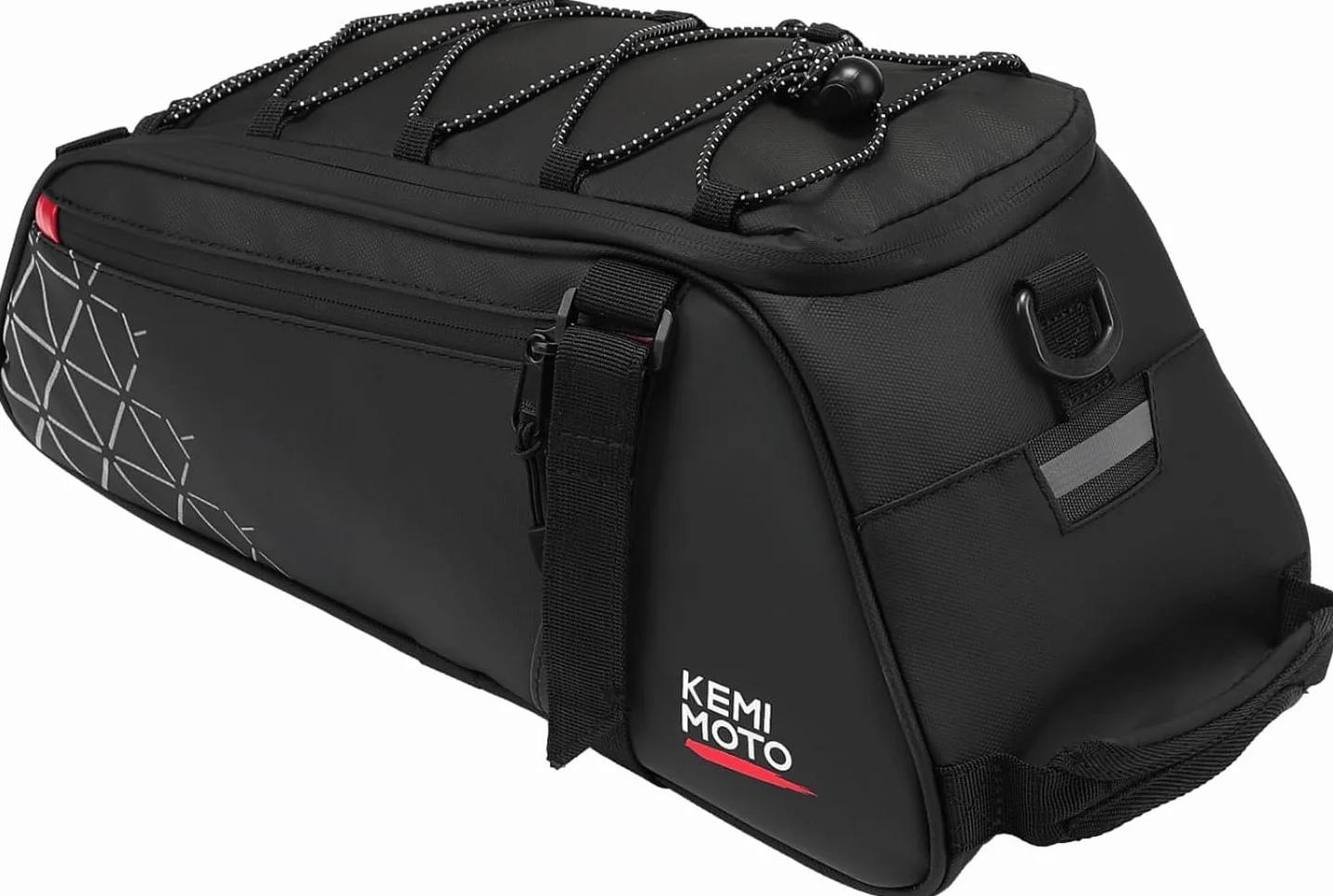 KEMIMOTO 2 in 1 8L Borse per Bici Posteriore Laterali Impermeabile in PVC per Bicicletta Strada Mountain Bike Nero