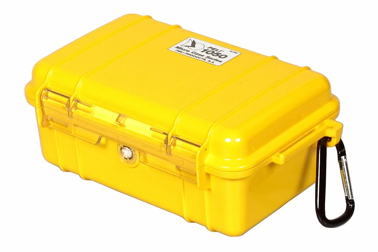 Pelican Micro Case 1050, Colore Rosso/Transparente
