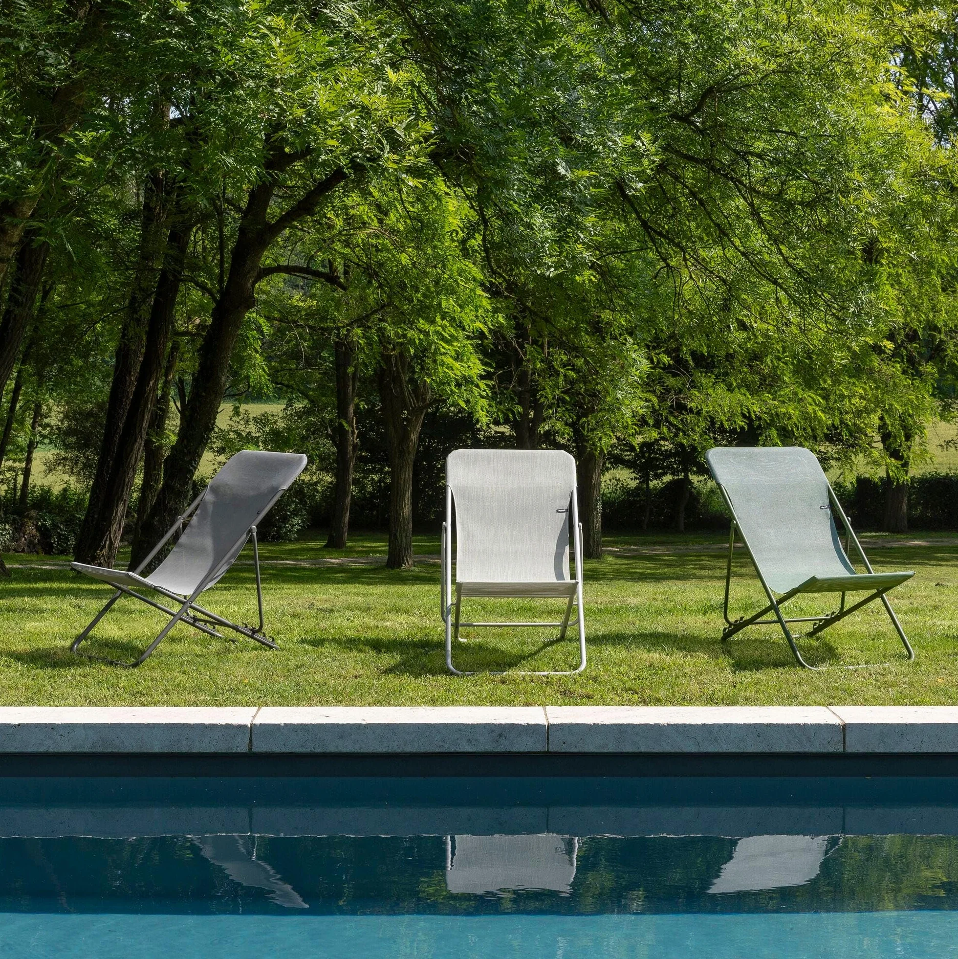 Lafuma Sdraio pieghevole multi-posizione Maxi Transat Batyline® Iso - Seigle beige, telaio beige