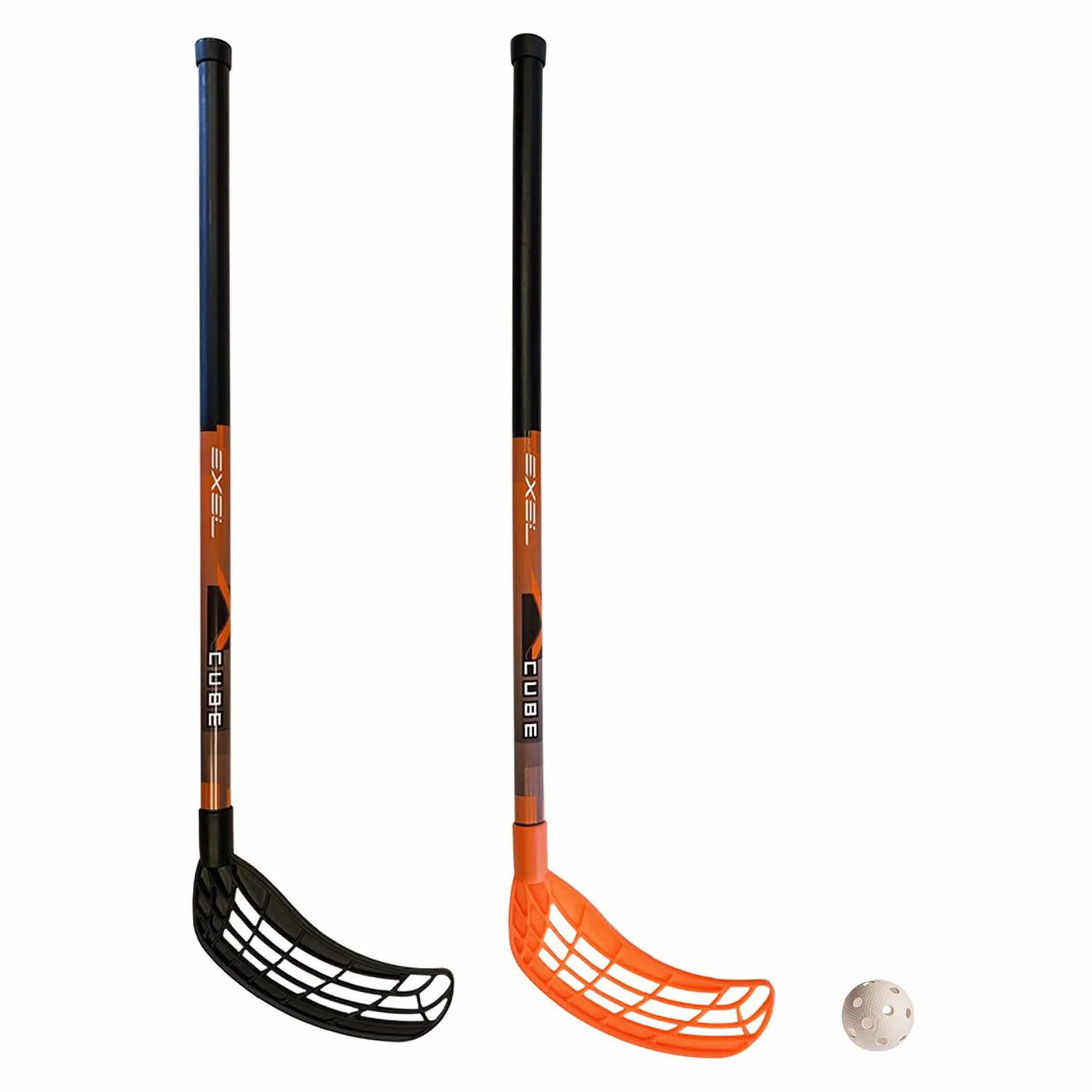 Exel Set racchette da floorball X CUBE bambini due racchette con palla
